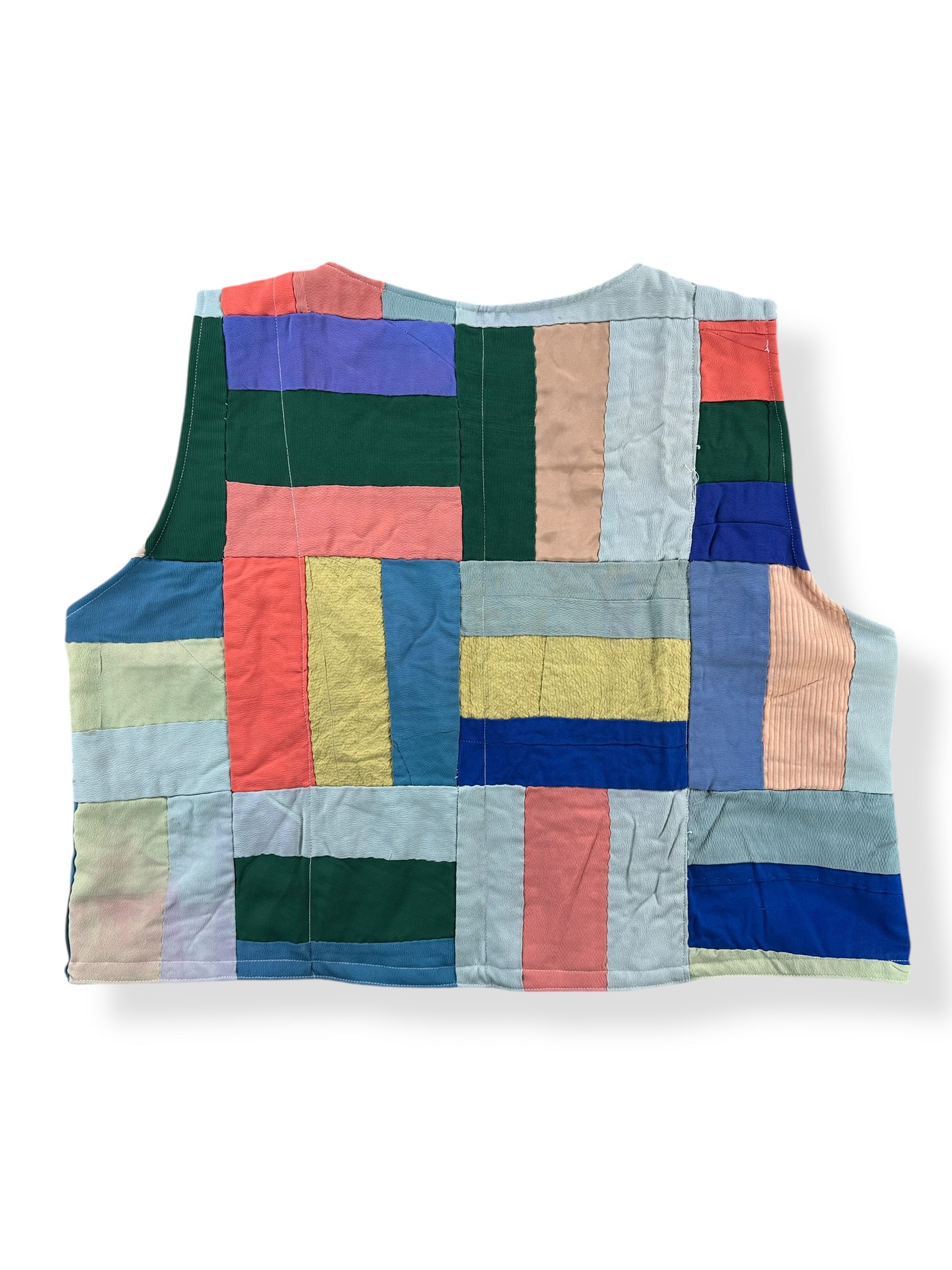 Back of Archive Craft X Barn Owl Vintage Quilt Tie Tank SZ L