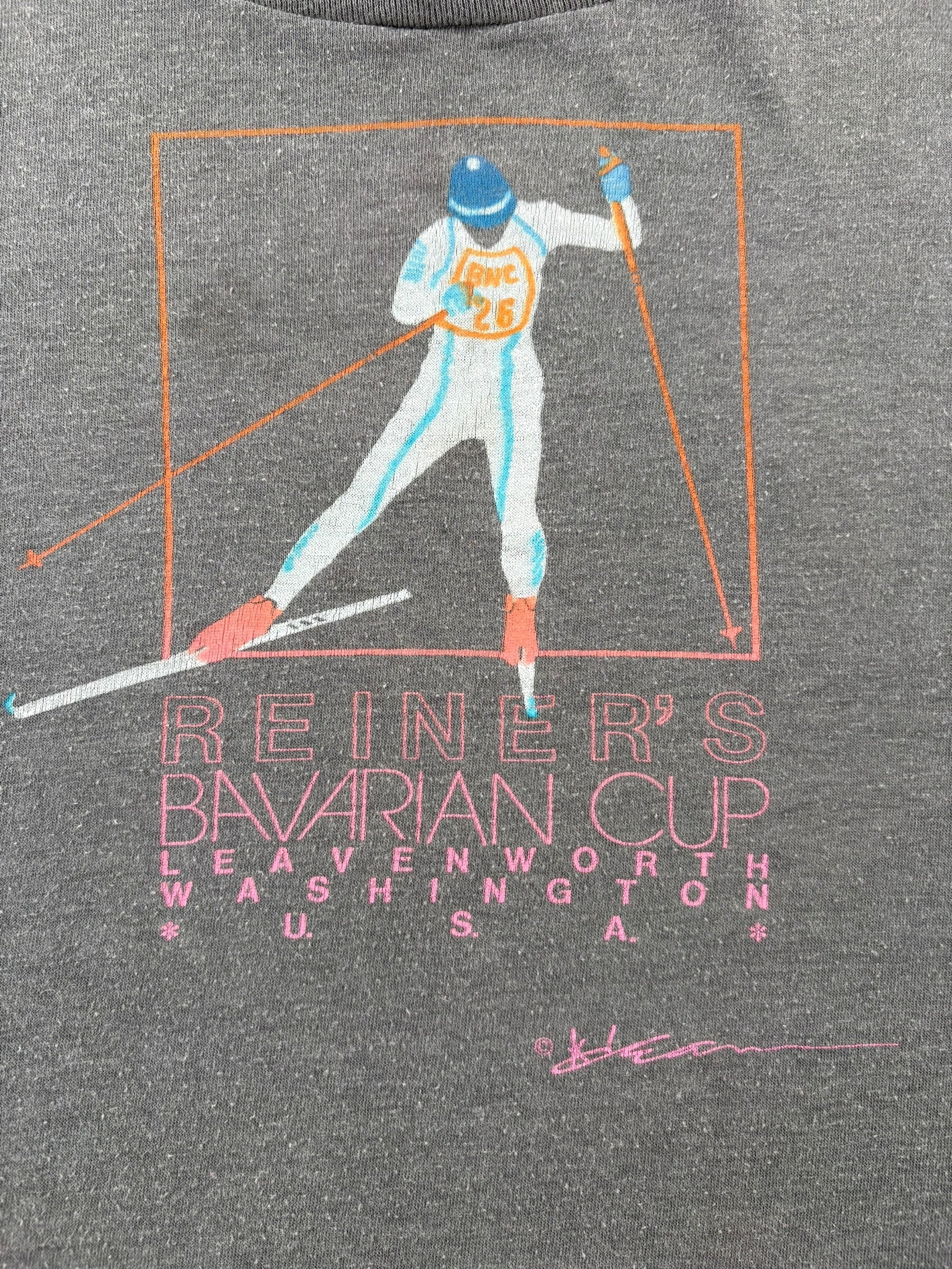 Graphic of Vintage Reiner's Bavarian Cup Leavenworth Tee SZ M (Fits S)