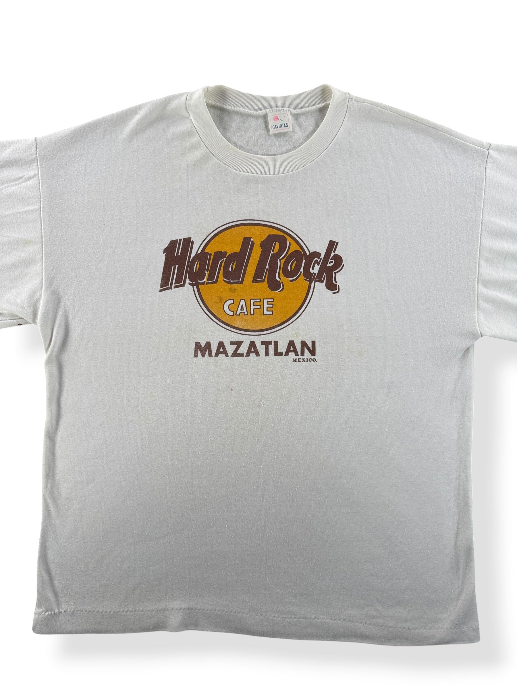 Front Close Up of Vintage Hard Rock Bootleg Tee SZ L