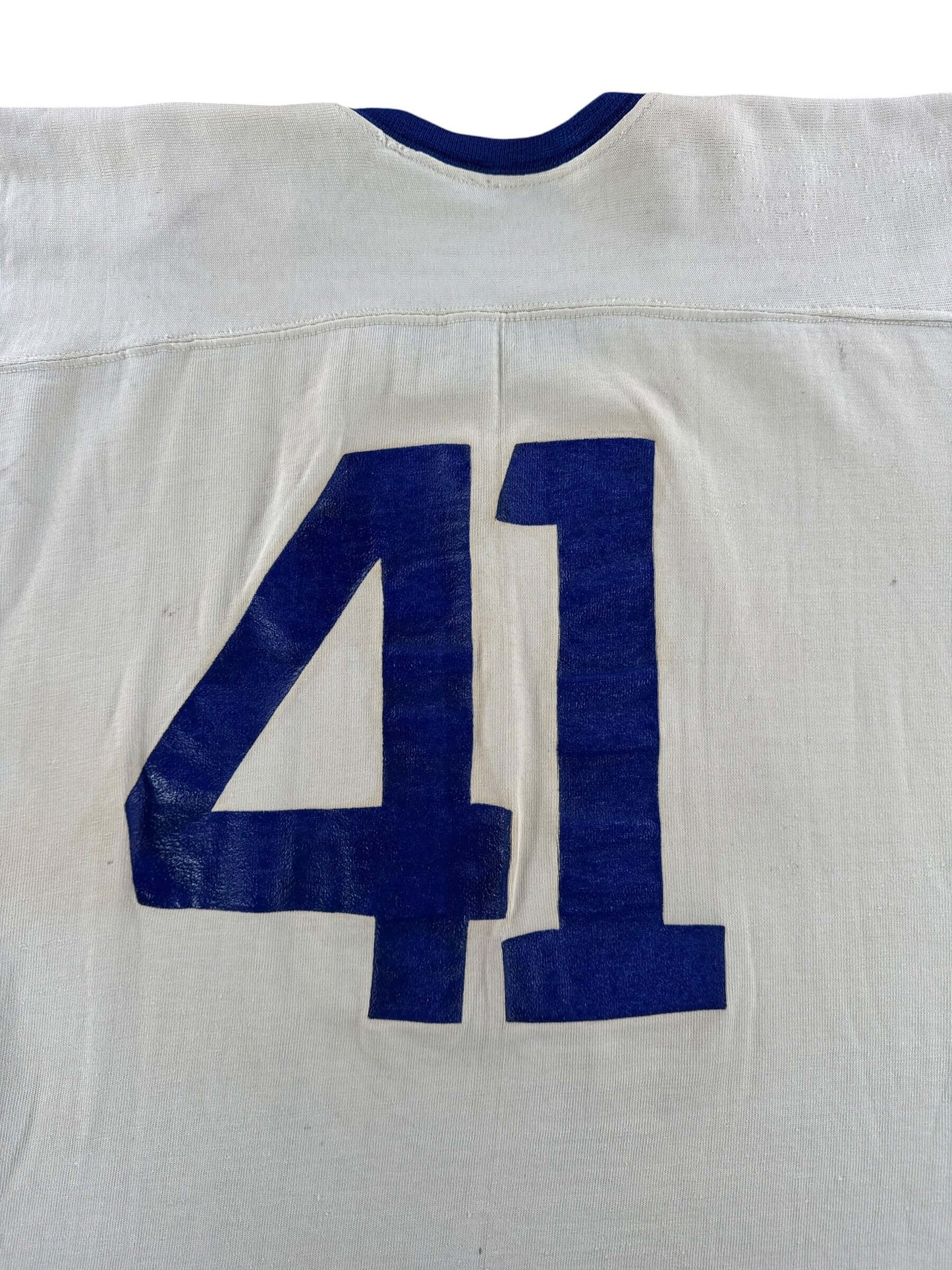 Back Graphic of Vintage Spanjian Durene "41" Jersey SZ L - AS IS