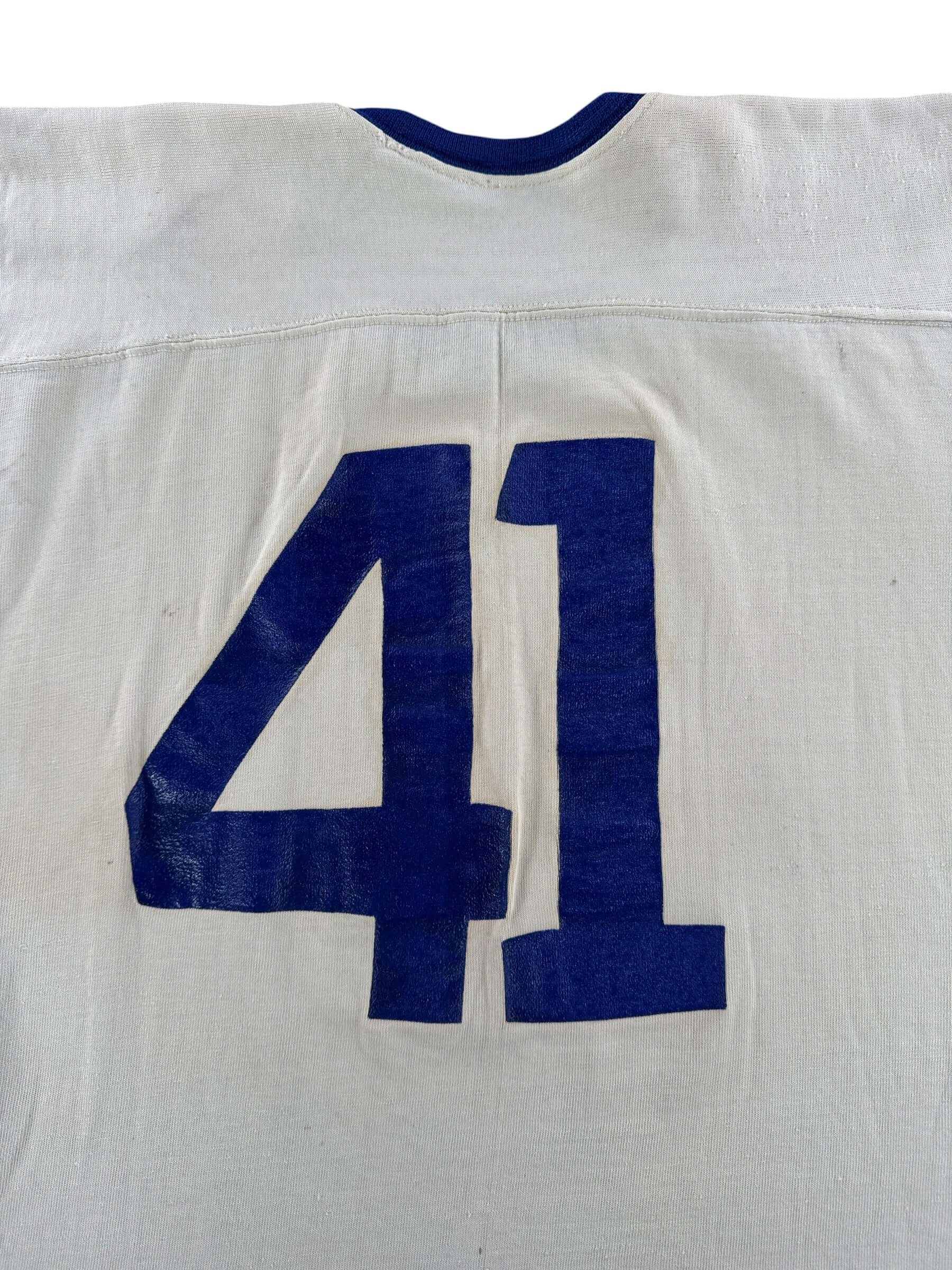 Back Graphic of Vintage Spanjian Durene "41" Jersey SZ L - AS IS