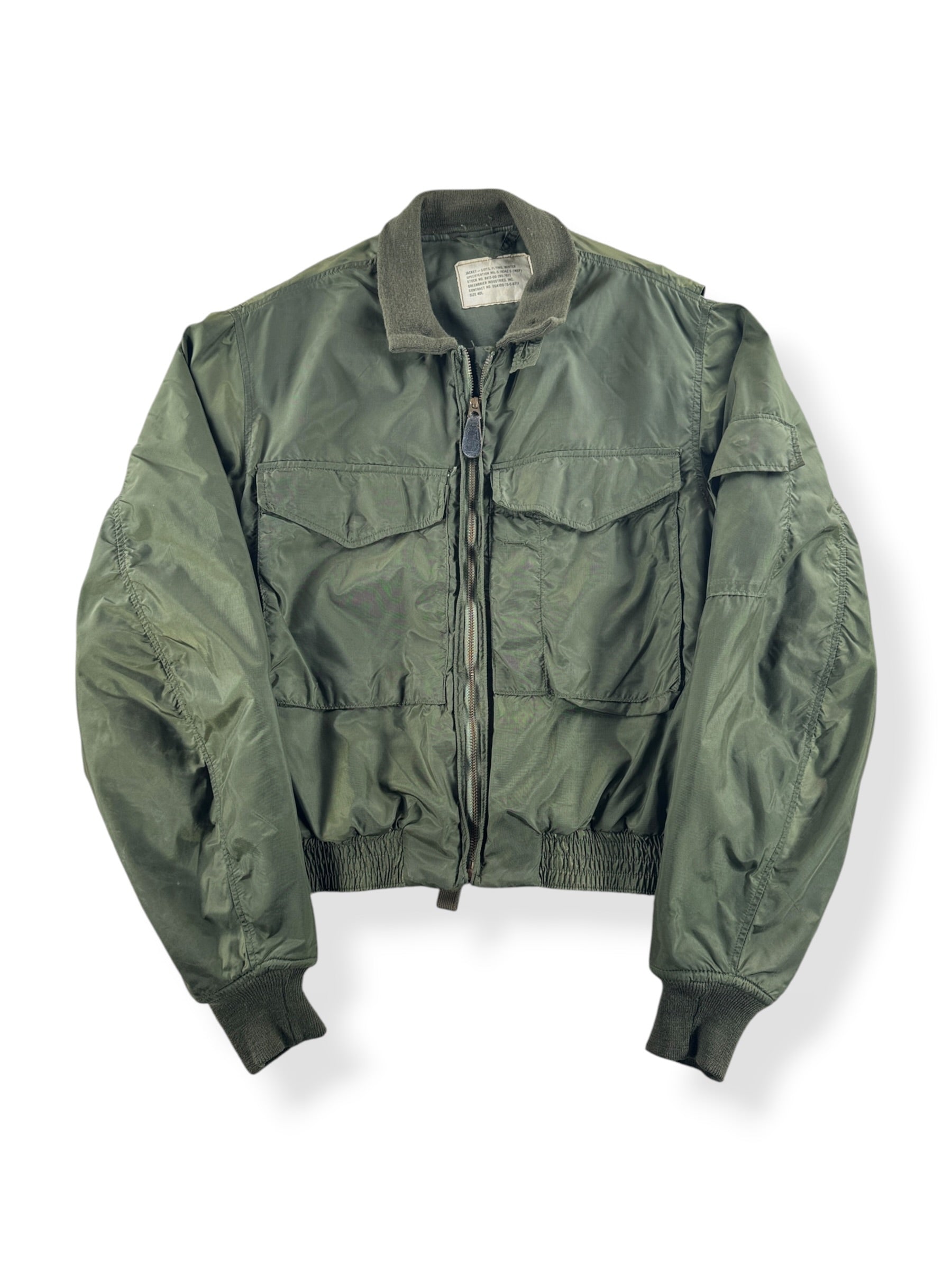 Front of Vintage Vietnam Era G8 Flyers Jacket SZ 40