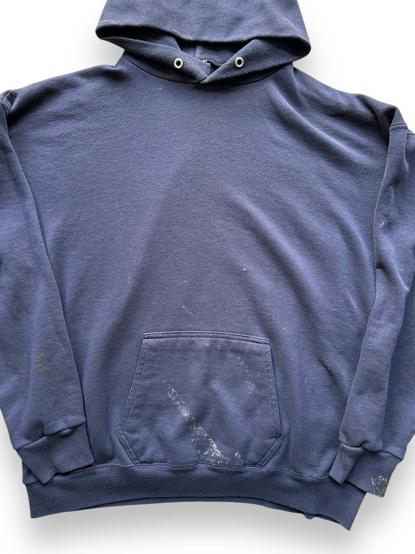 Vintage Tultex Navy Blue Stained Hoodie SZ XL