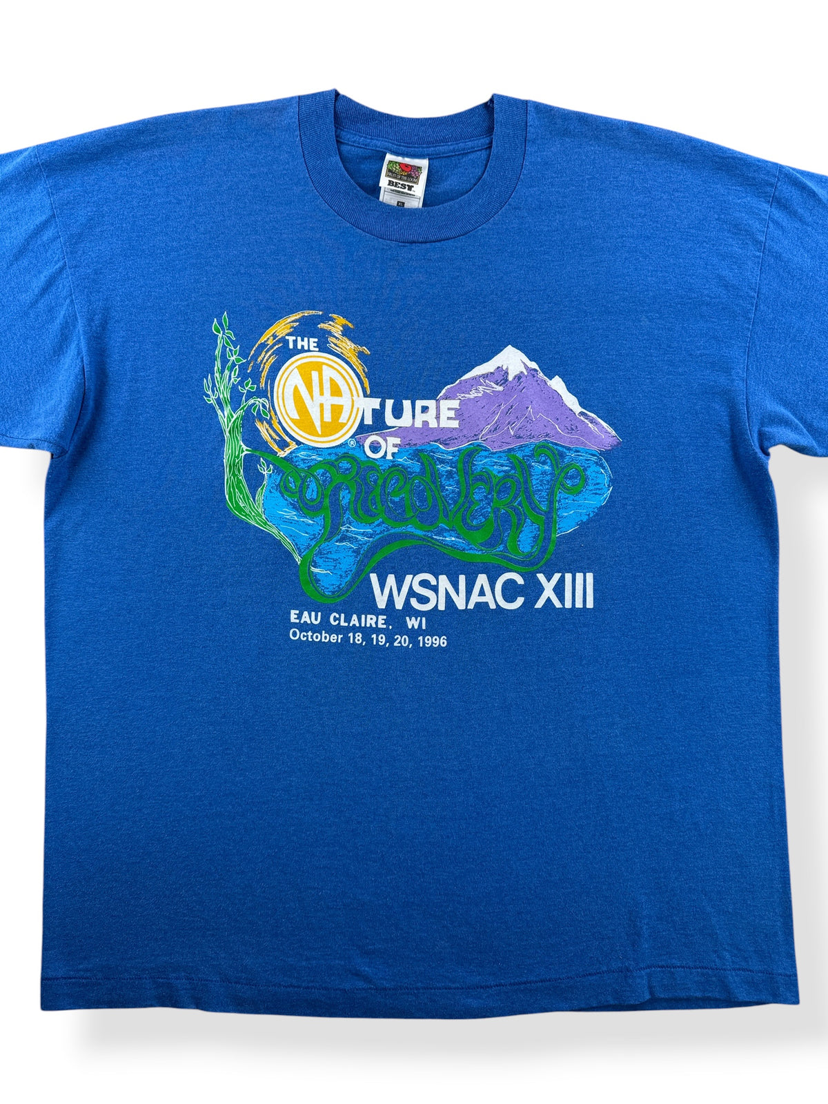 Close-up of Vintage Narcotics Anonymous Recovery Shirt SZ XL