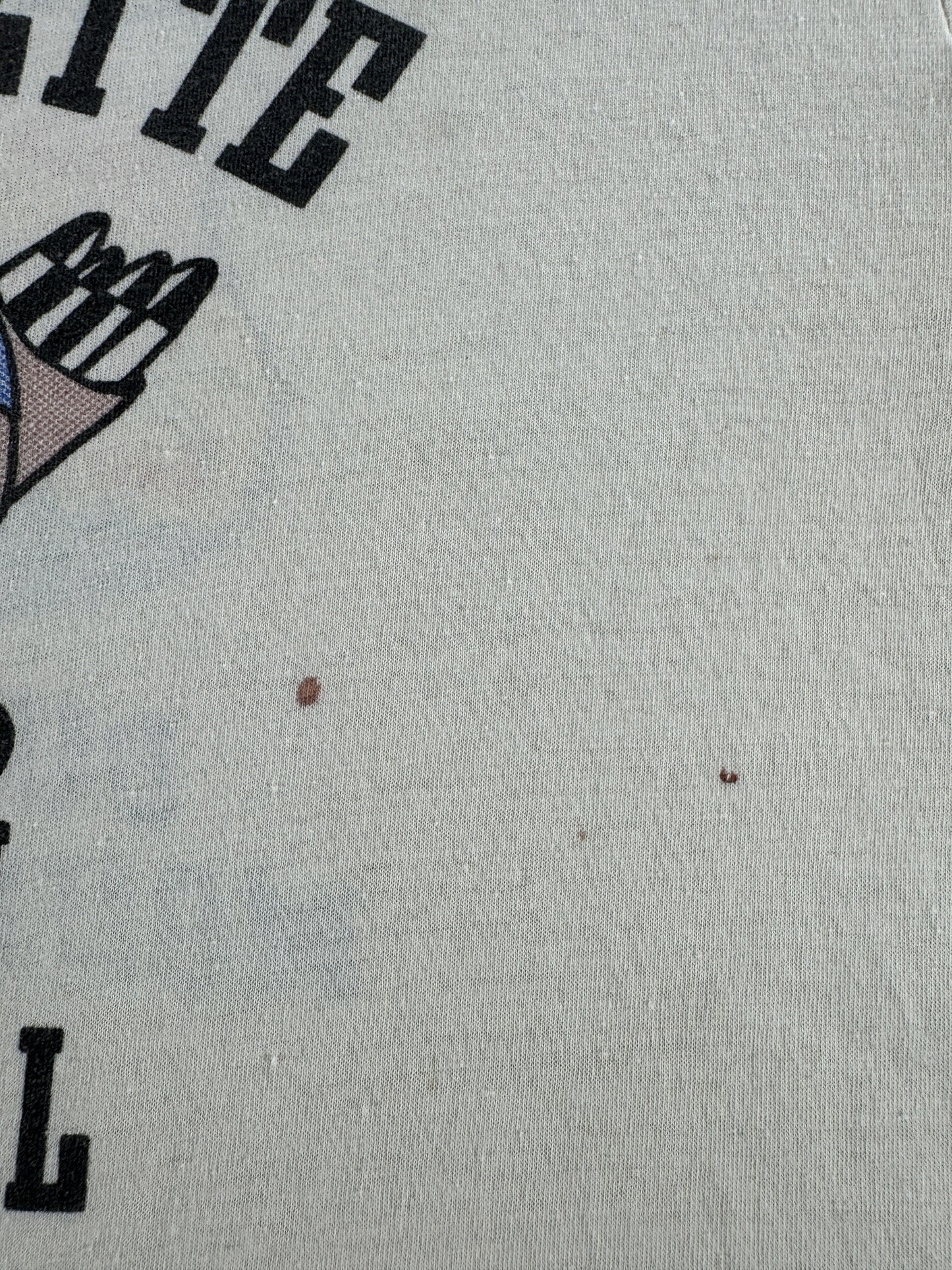 Stain on Vintage 80s Urban Renewal Military Tee SZ M