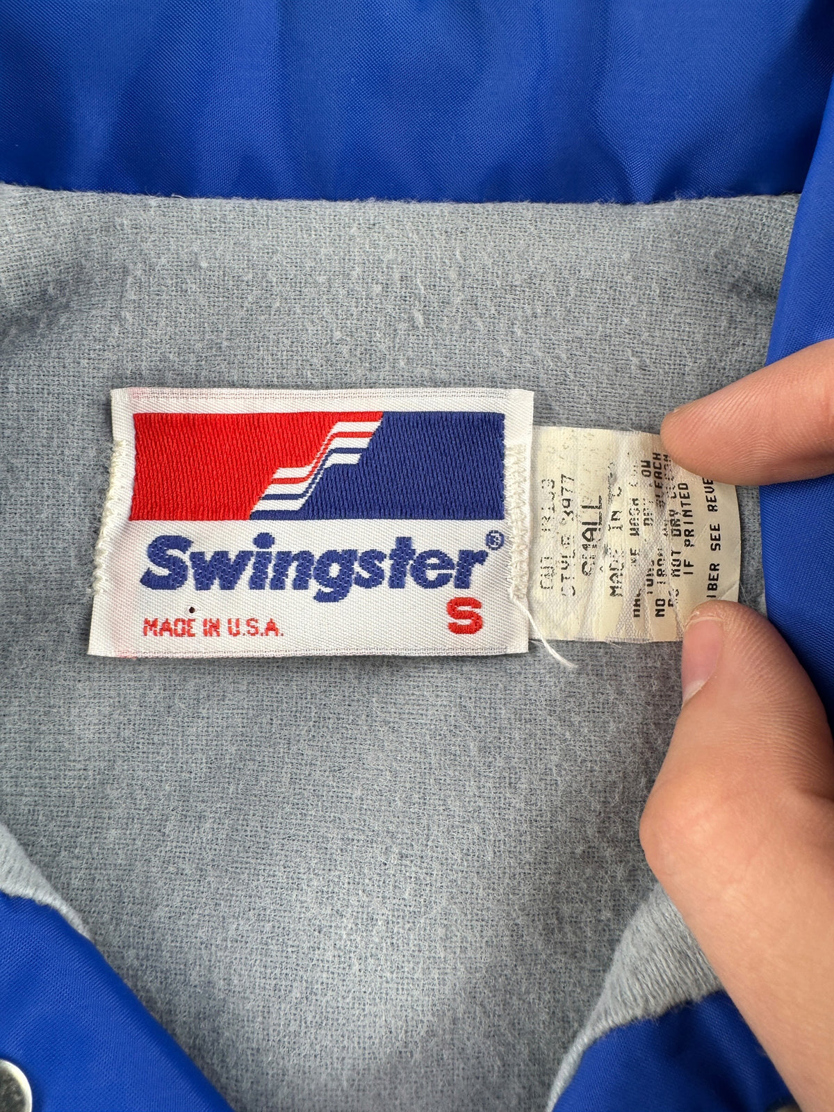 Tags on Vintage 80s/90s N.W.A. Heatpressed Windbreaker SZ S