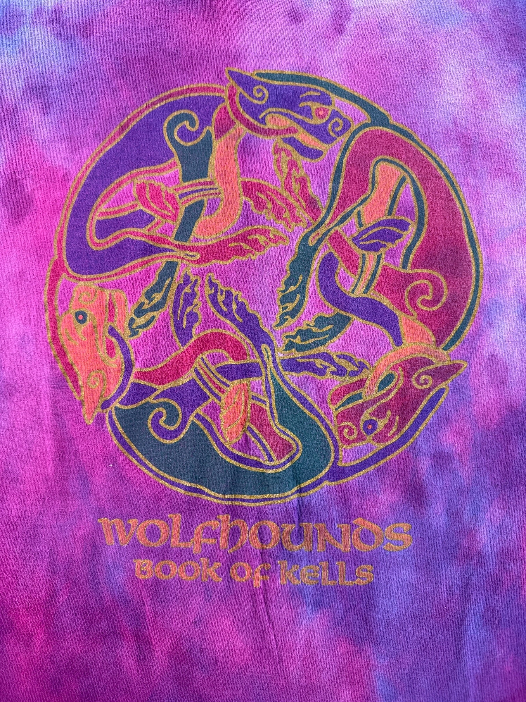 Graphic of Vintage Wolfhounds LS Tie Dye Tee SZ L