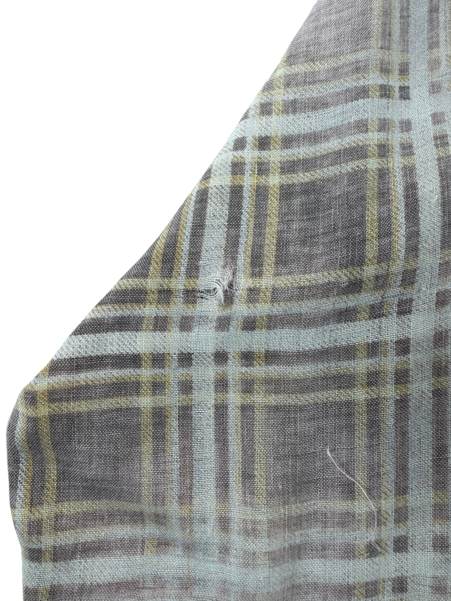 Wear on Vintage Wrangler Sheer Flannel SZ L