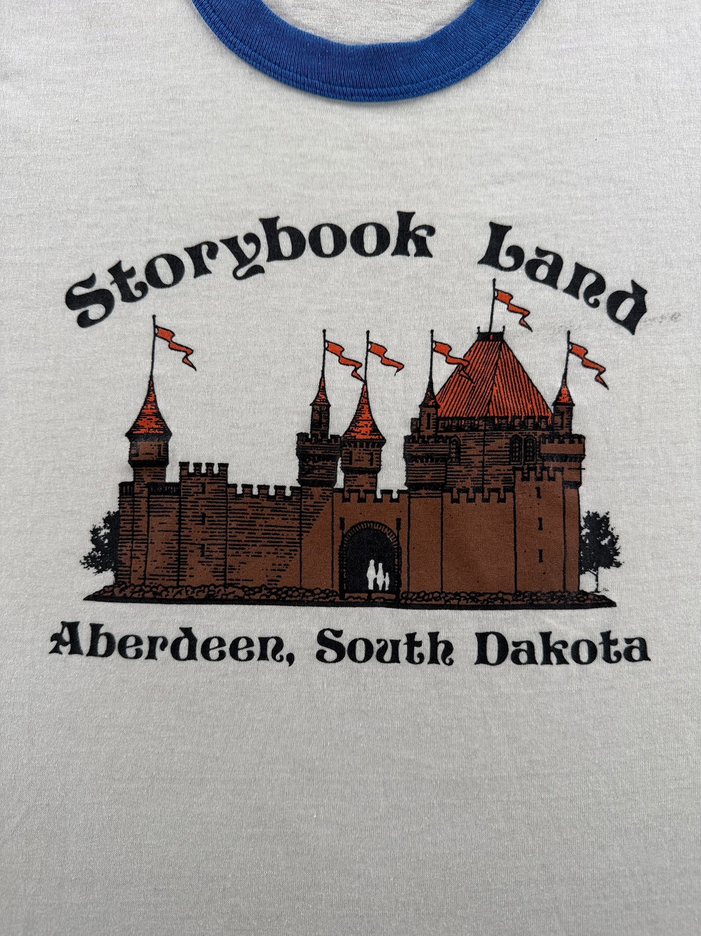 Graphic of Vintage Storybook Land Aberdeen SD Ringer Tee SZ XS