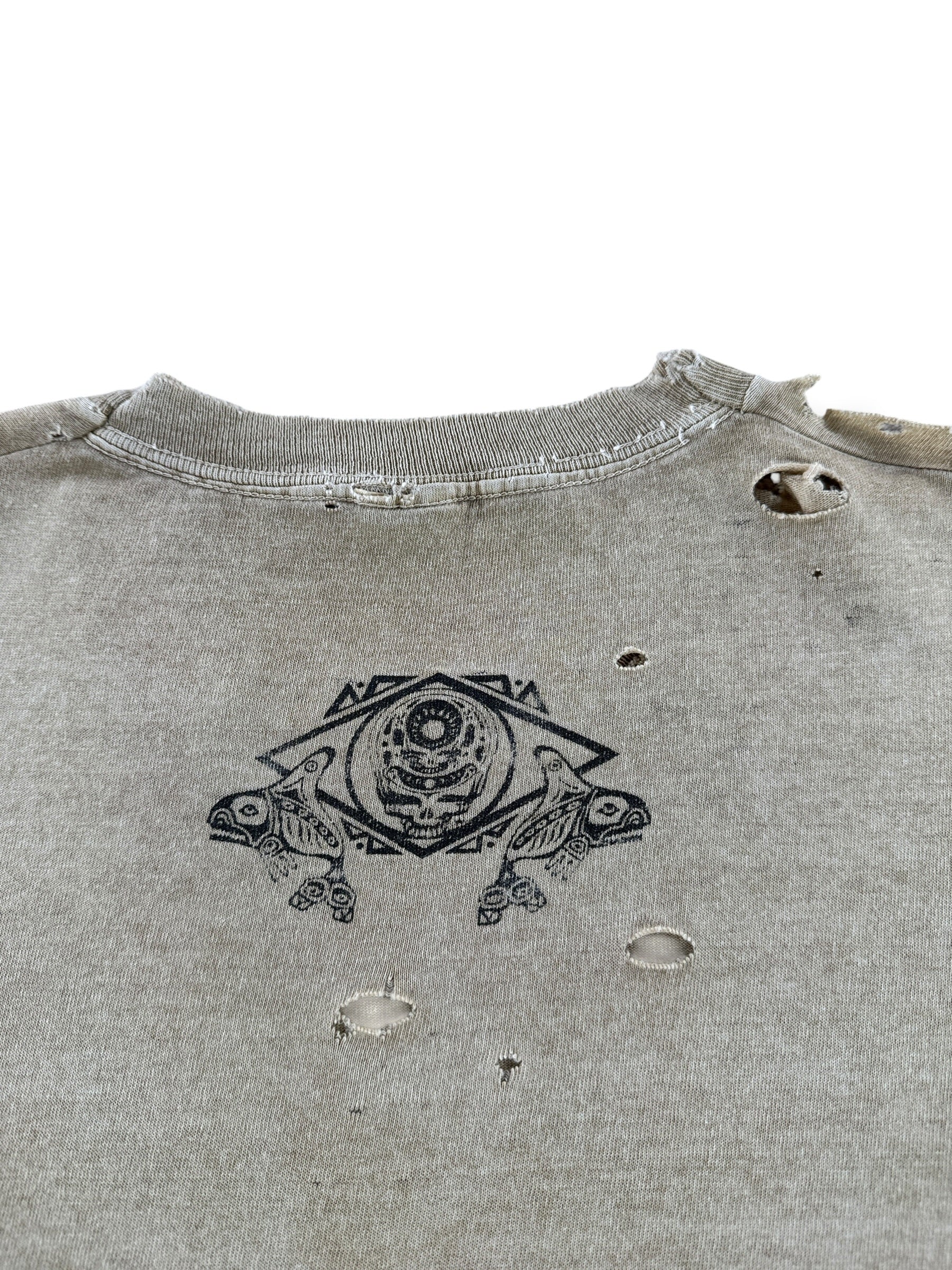 Back Graphic of Vintage Distressed 1994 Northwest Grateful Dead Tee SZ XL
