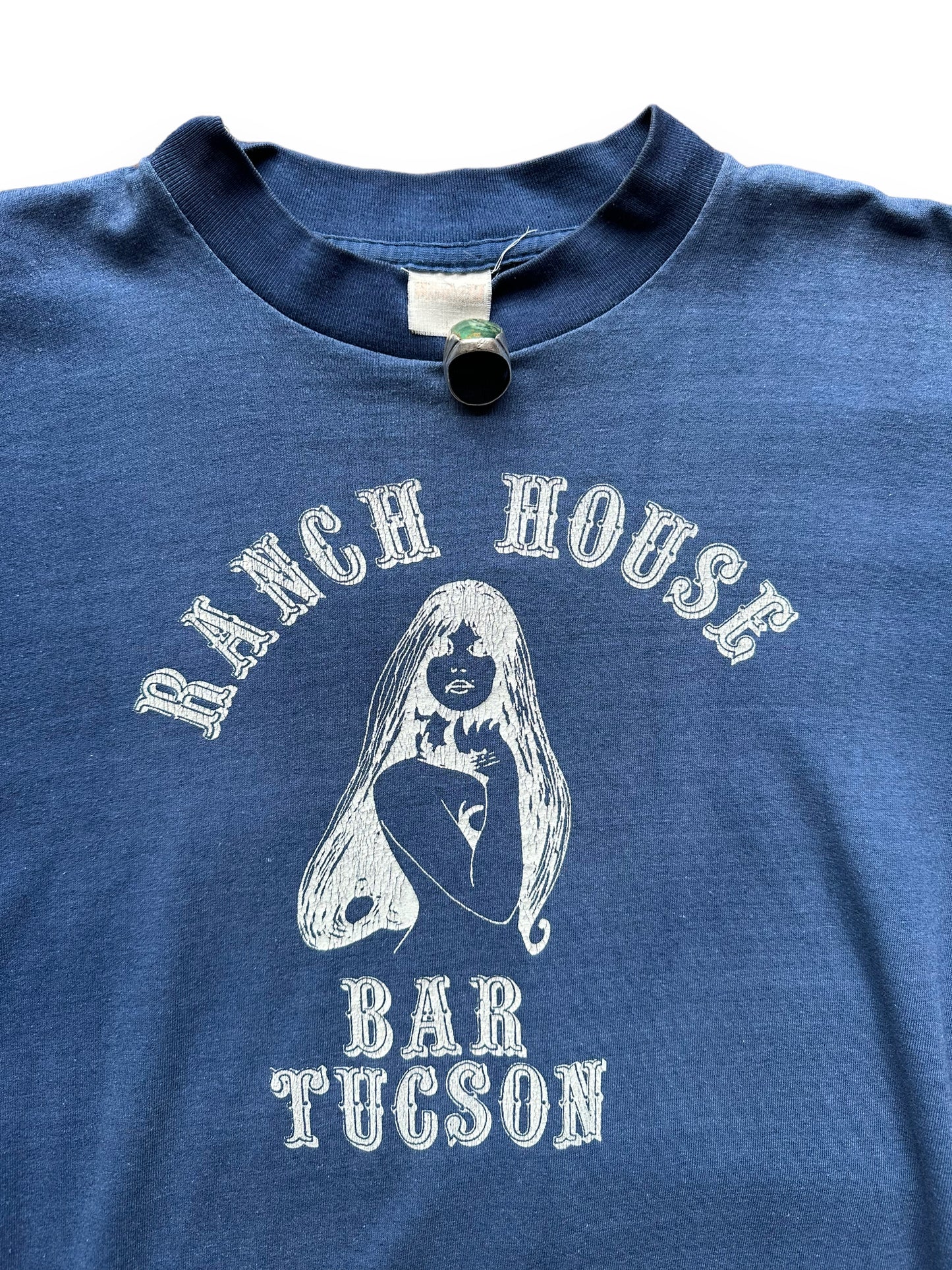 Tag View of Vintage Ranch House Bar Tucson Tee SZ L | Vintage Nudie Bar T-Shirts Seattle | Barn Owl Vintage Tees Seattle