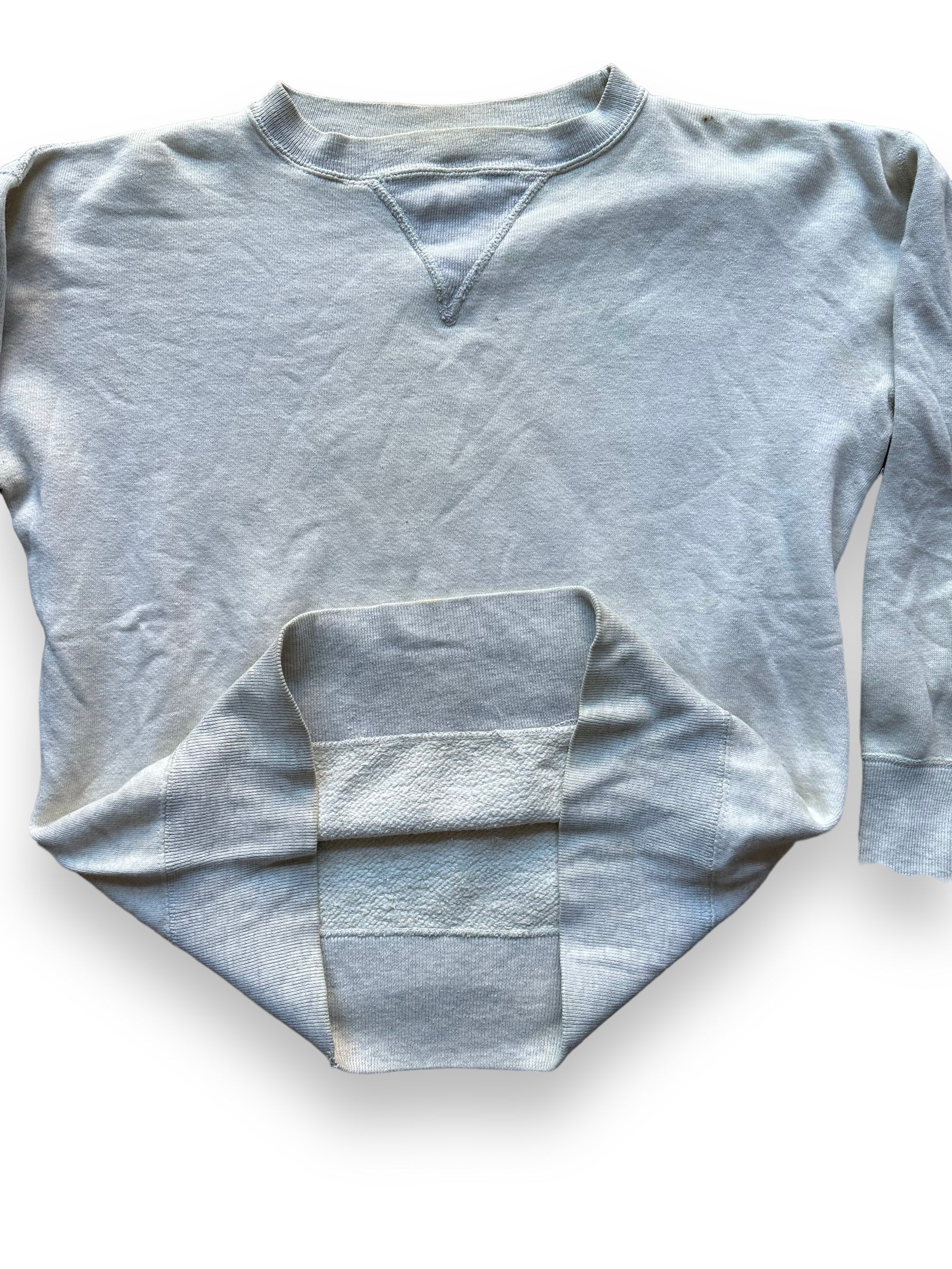 Inside View of Cotton on Vintage Two Tone Single V Crewneck Sweatshirt SZ L | Vintage Crewneck Seattle | Barn Owl Vintage Clothing