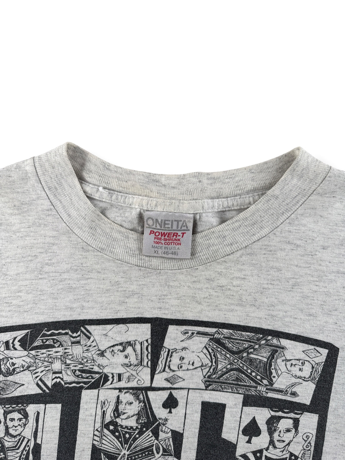 Collar on Vintage 1992 Royalty SHTRK Tour Tee SZ XL