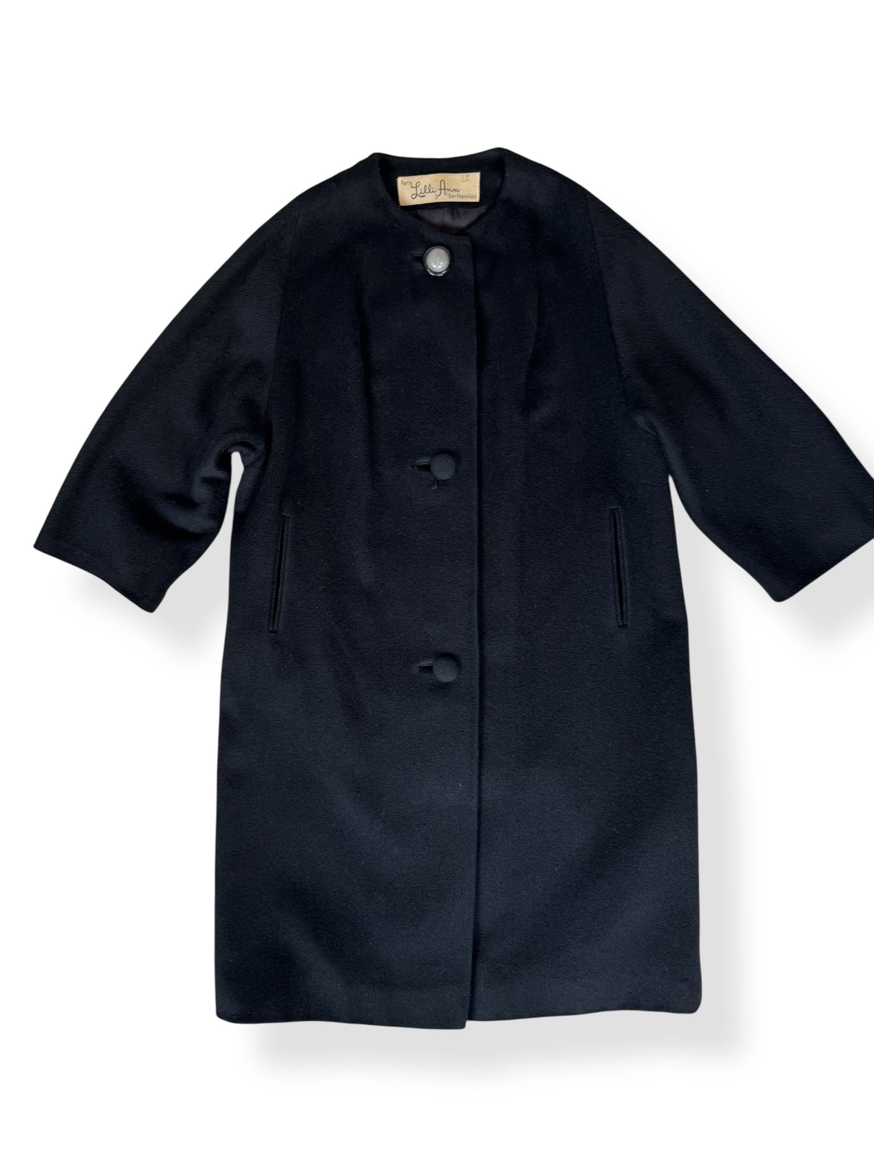 Front of 1960s Classic Lilli Ann Coat M-L
