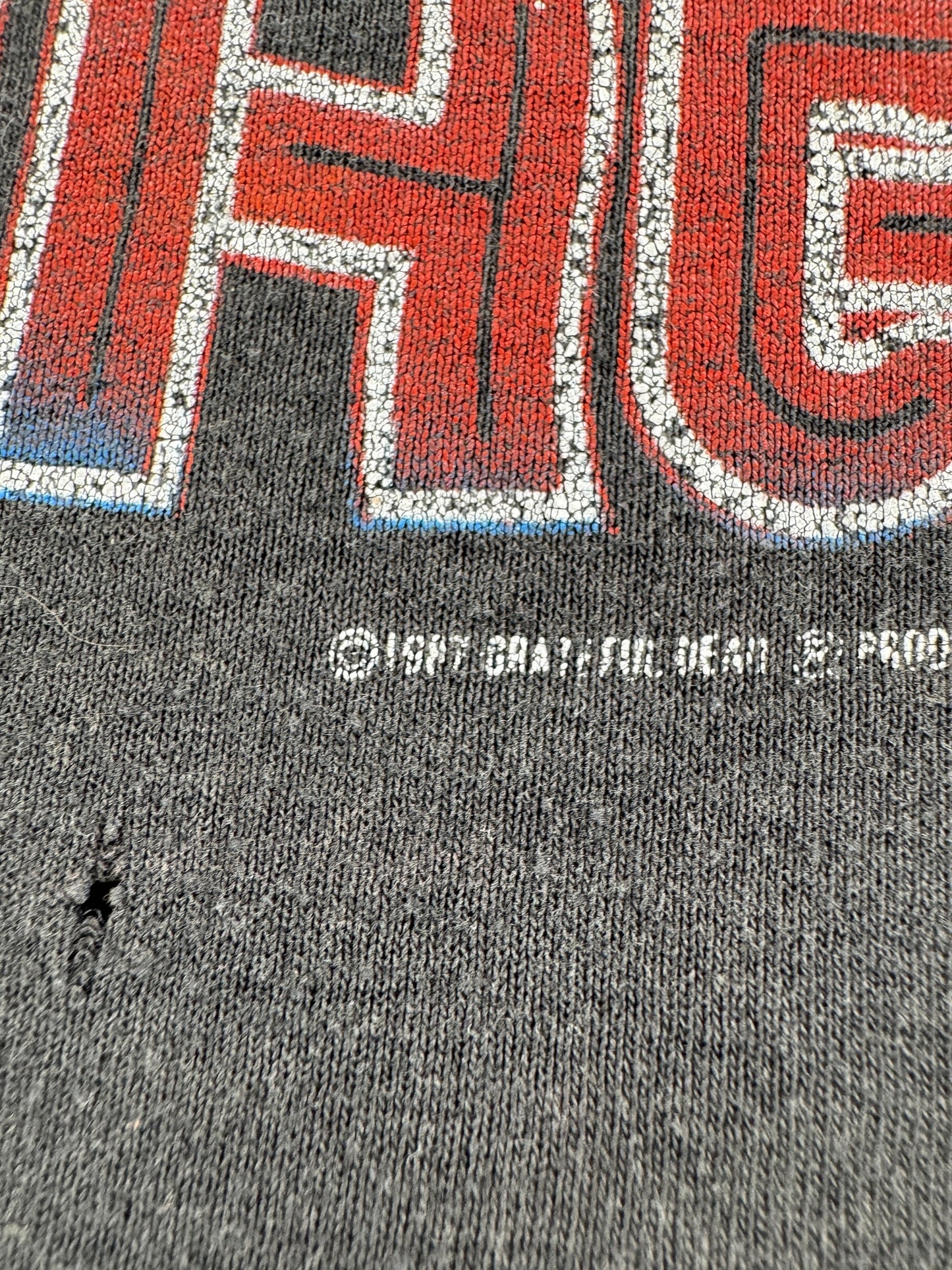 Trademark on Vintage 1987 Grateful Dead In The Dark Tee SZ L