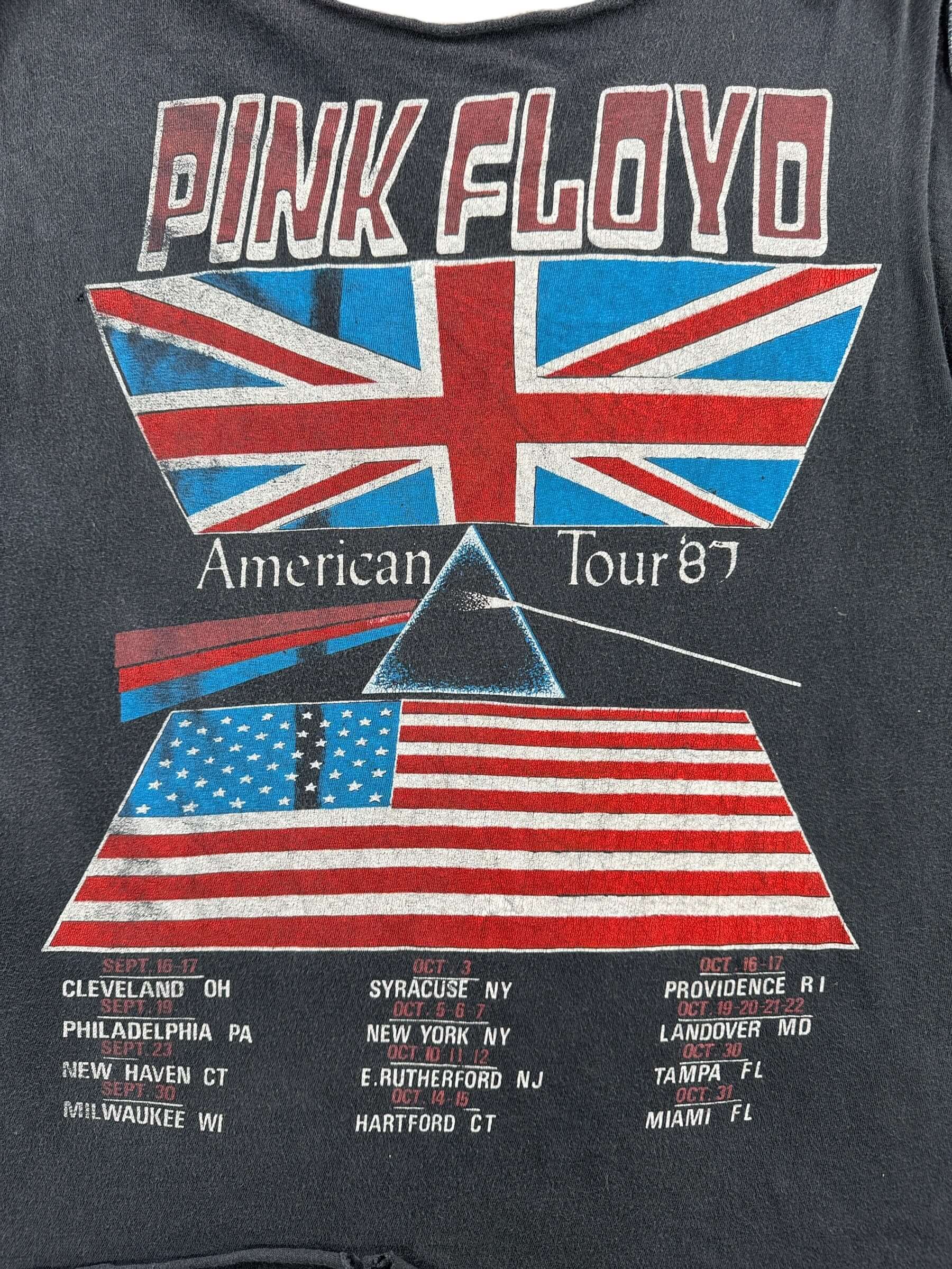 Back Graphic of Vintage Pink Floyd The Wall Chopper Tee SZ L