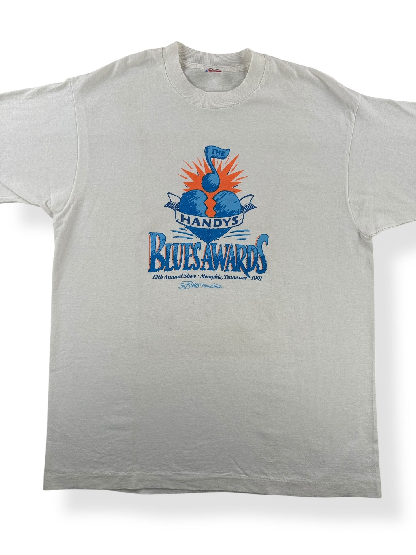 Front Close Up of Handys Blues Awards Tee SZ XL