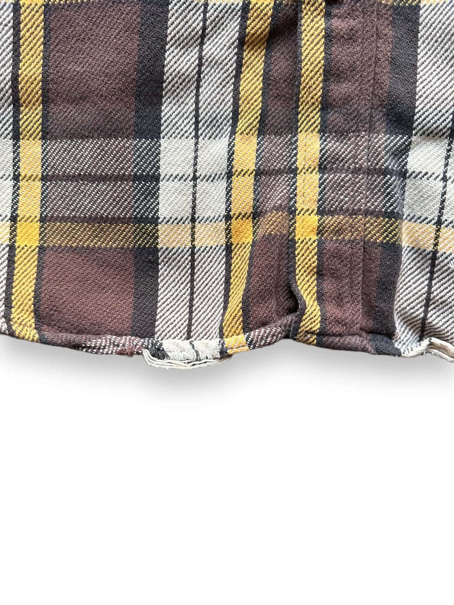 Slight Fraying on Hem of Vintage Big Mac Cotton Flannel SZ L | Vintage Cotton Flannel Seattle