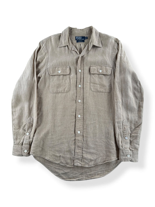 Front of Vintage Polo Ralph Lauren HBT Button Up Shirt SZ M