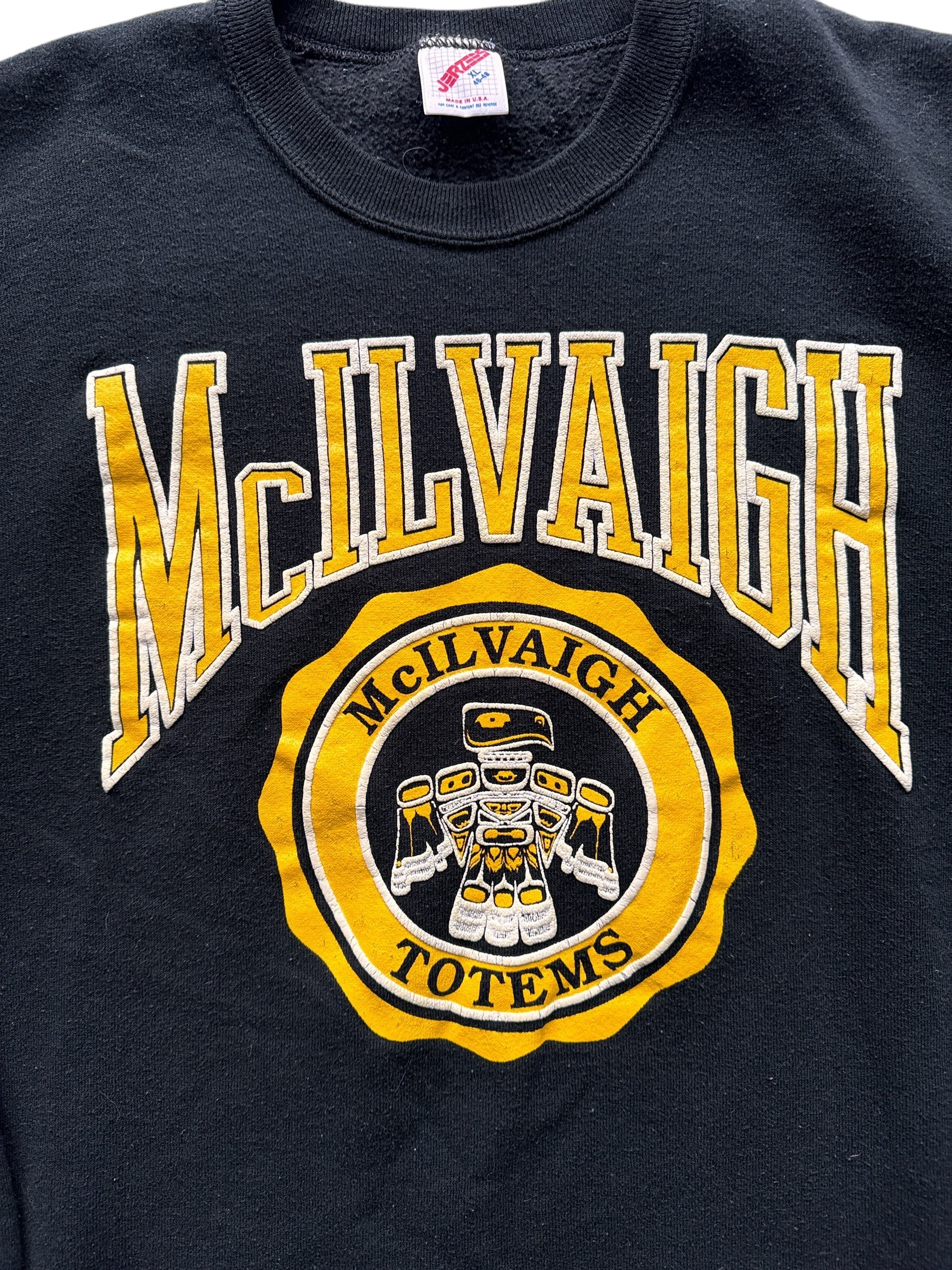 Graphic on Vintage McIlvaigh Totems Crewneck SZ XL