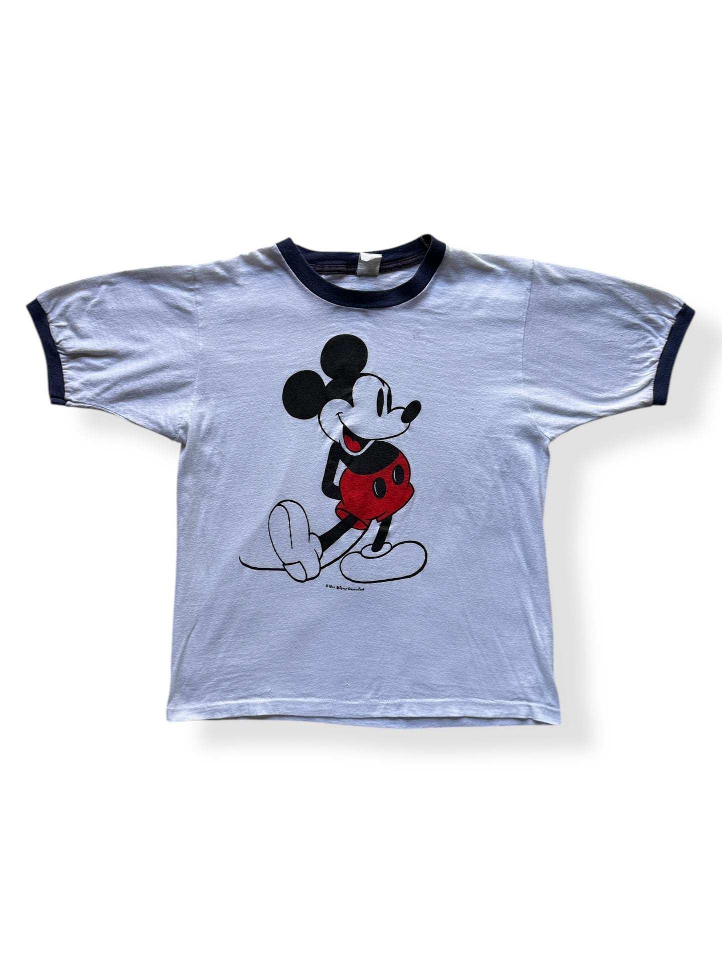 Front of Vintage Mickey Mouse Ringer Tee SZ L