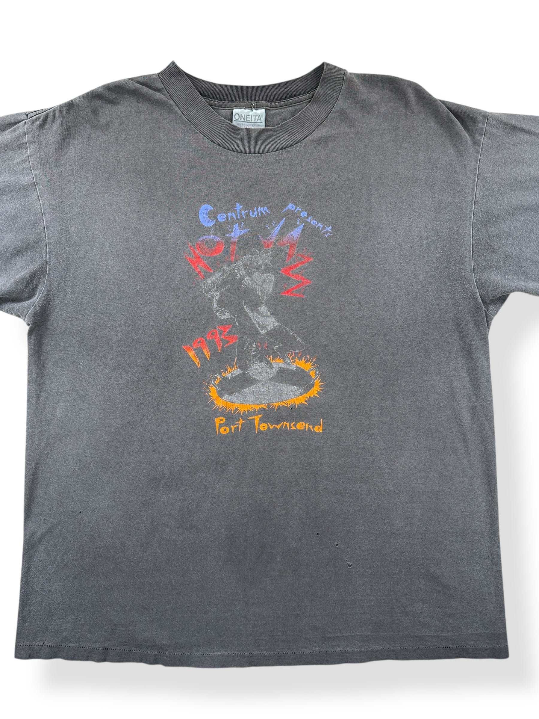 Front Close Up of Vintage Port Townsend Jazz Fest Tee SZ XL