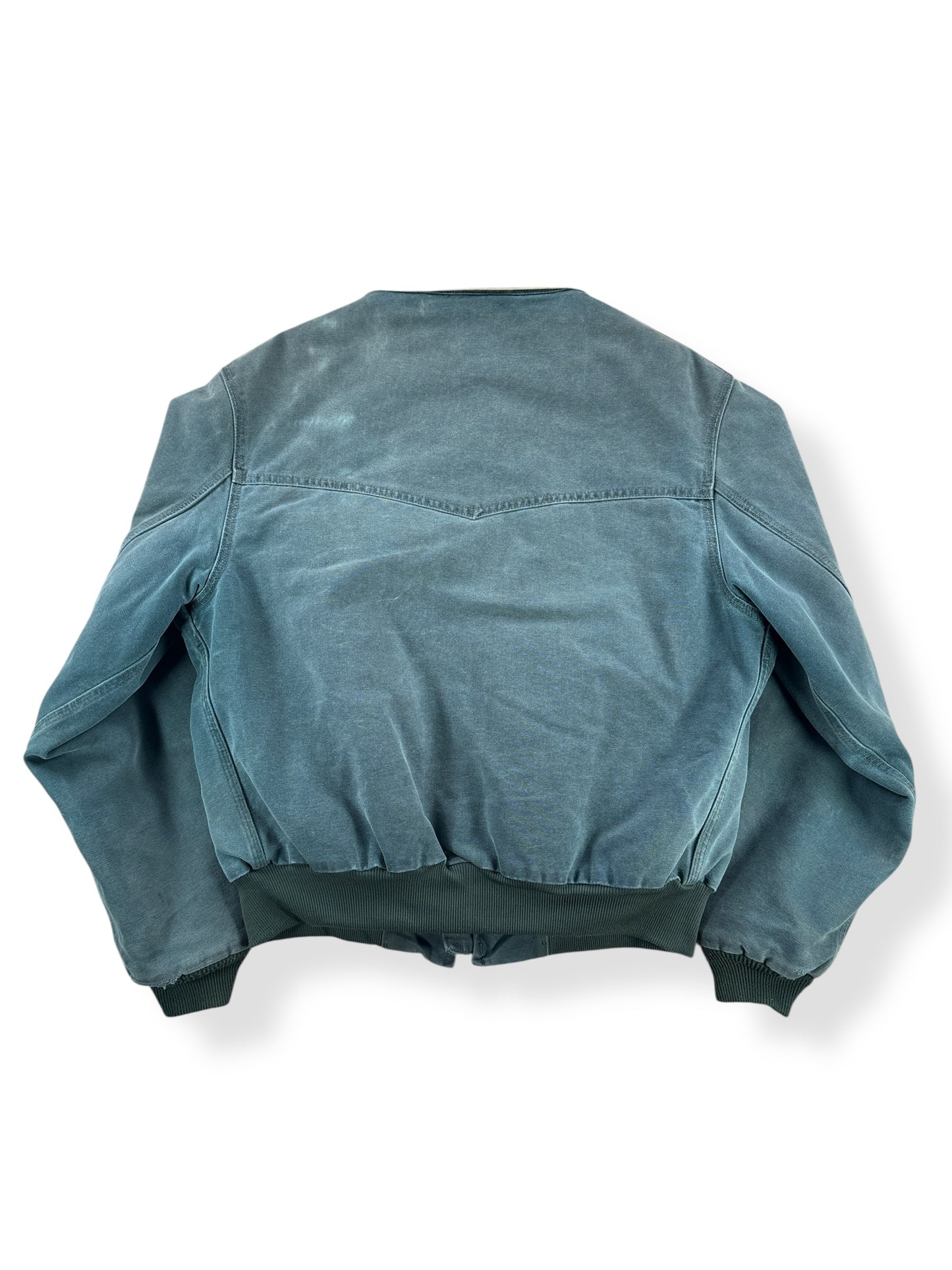 Back of Vintage 90s Era Carhartt Santa Fe Hunter Green Jacket SZ XL