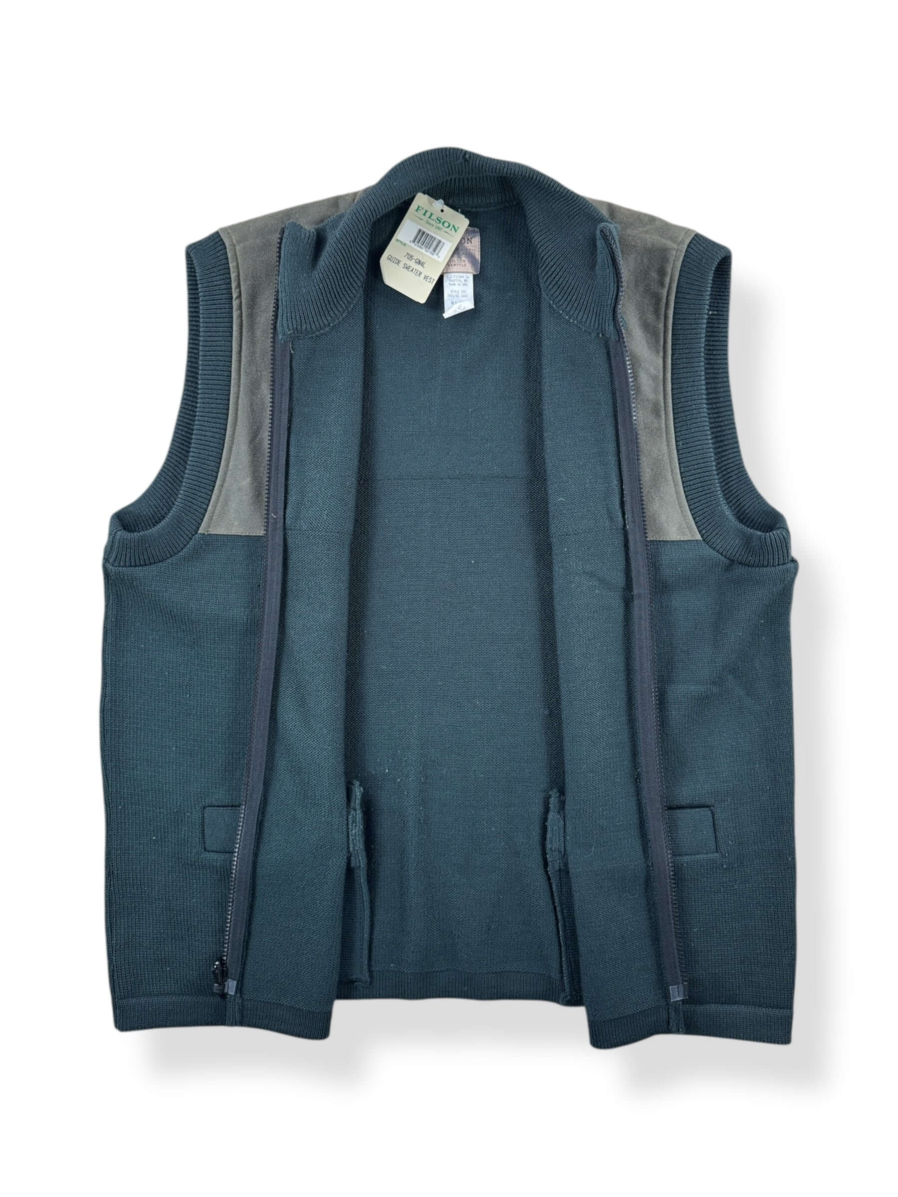 Inside of Vintage NOS FIlson Guide Sweater Vest SZ L