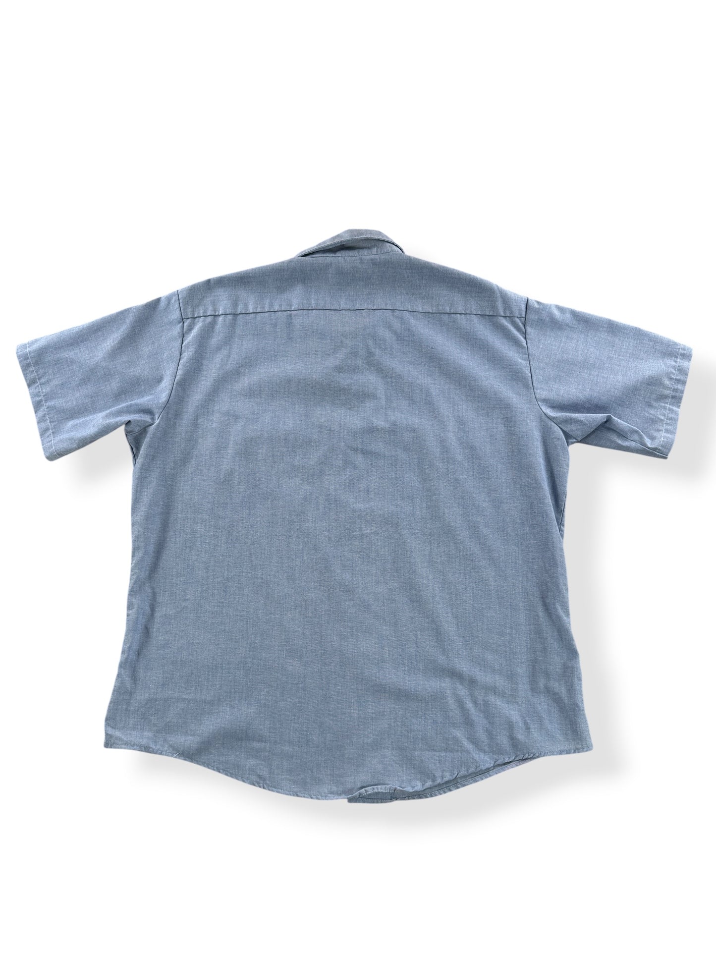 Back of Vintage Fieldmaster Chambray Shirt SZ XL