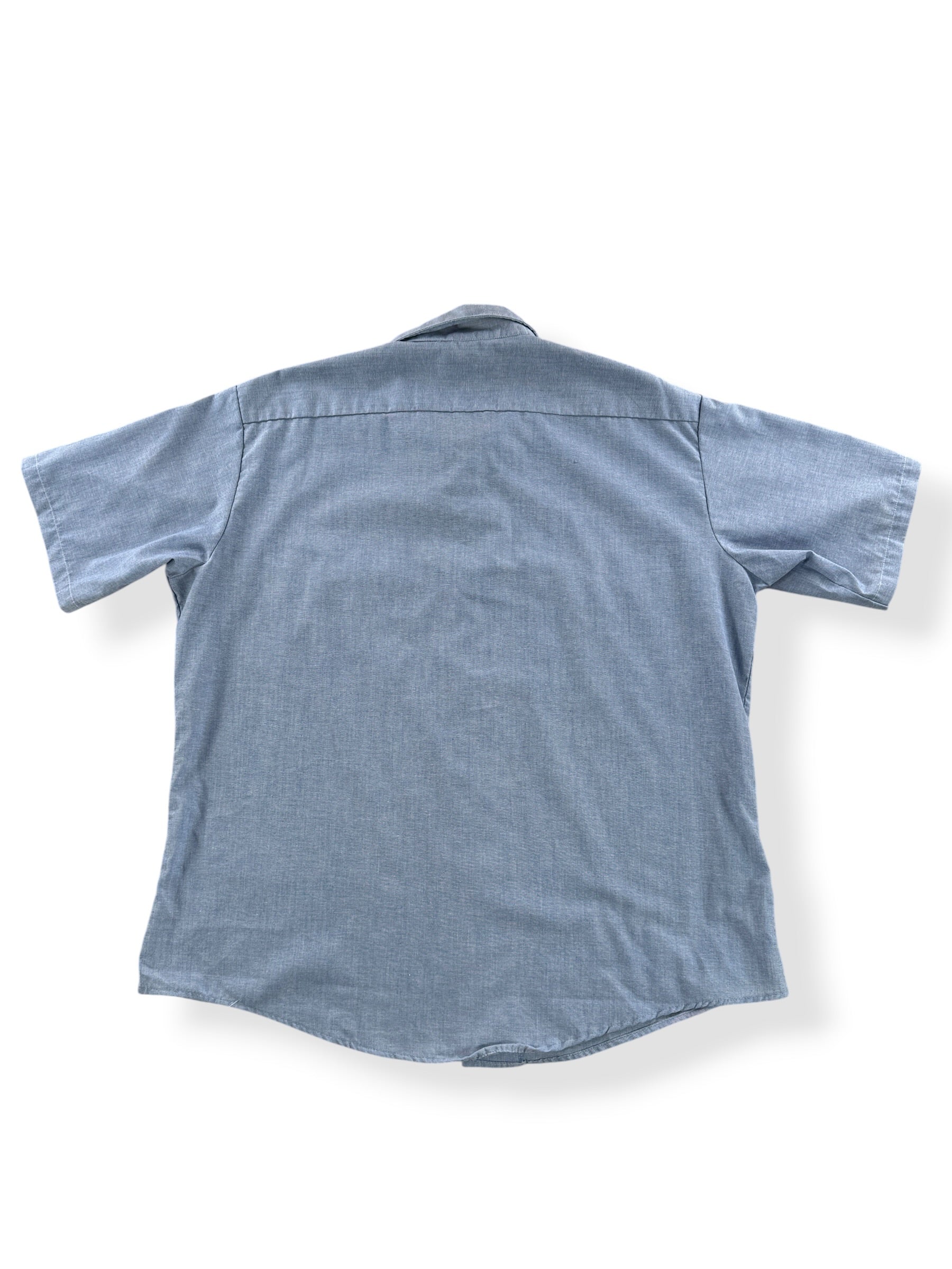 Back of Vintage Fieldmaster Chambray Shirt SZ XL