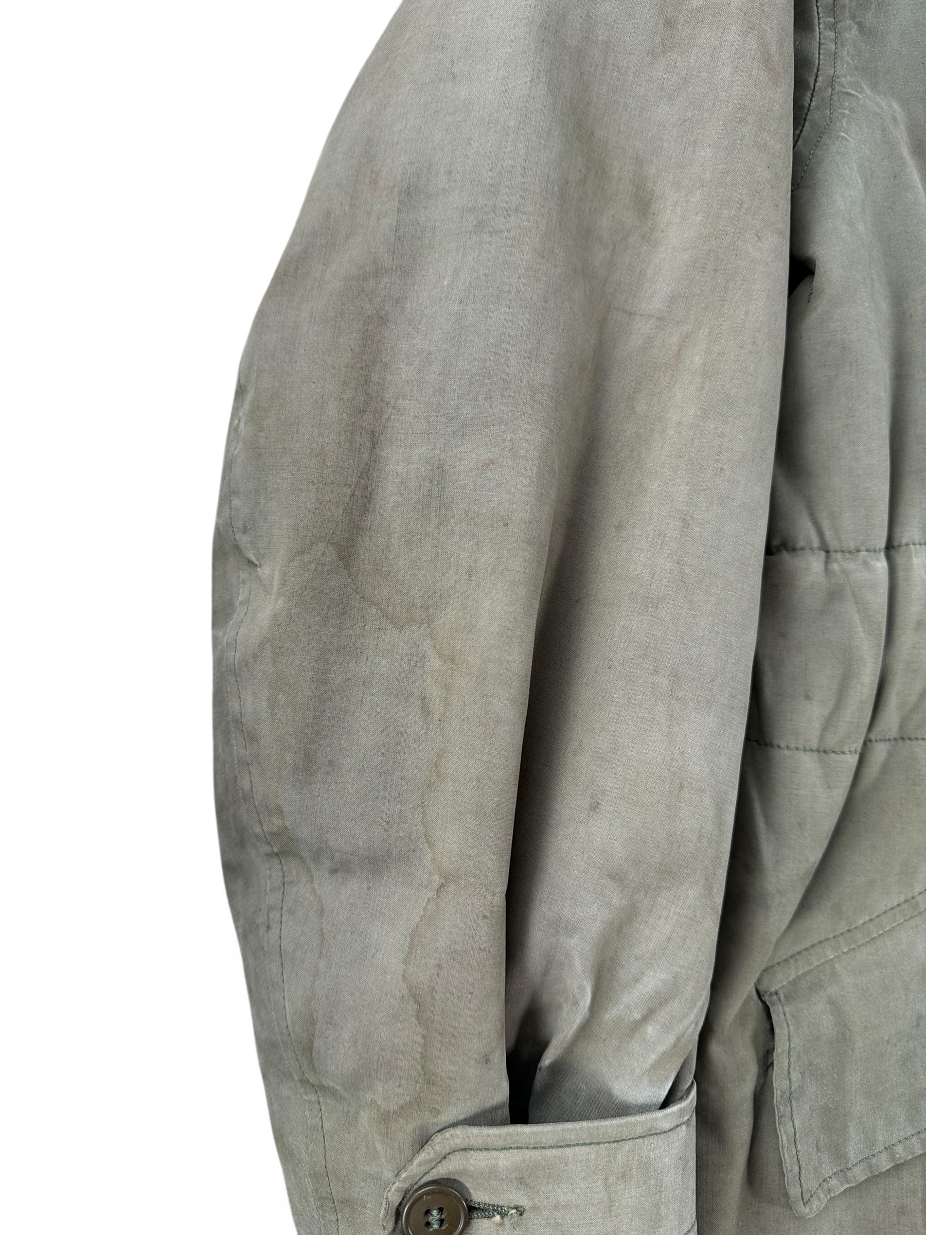 Stains on Vintage 1943 N-1 Winter Parka Coat SZ 46