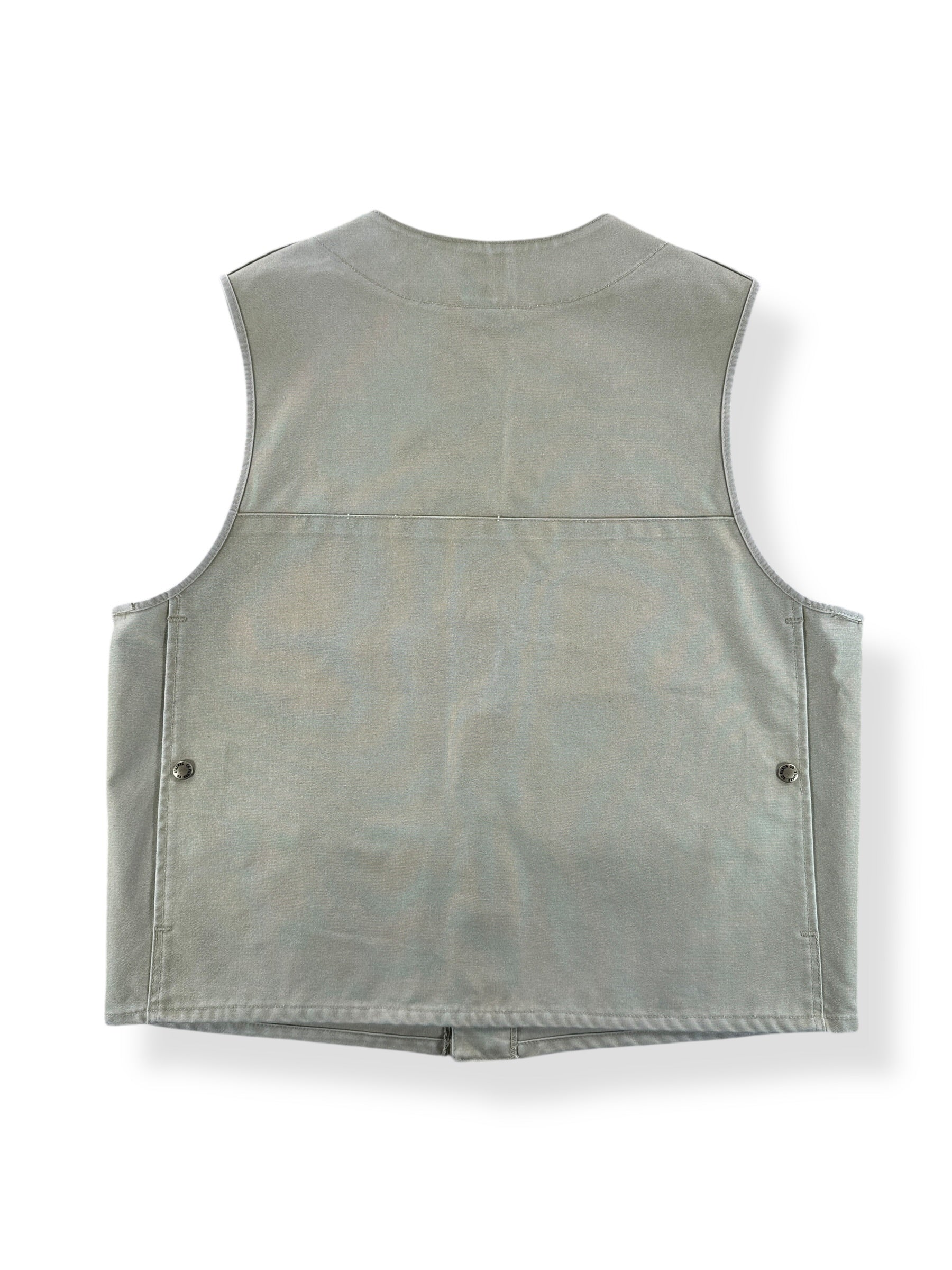 Back of Vintage Filson Style 8 Tin Cloth Vest SZ 44