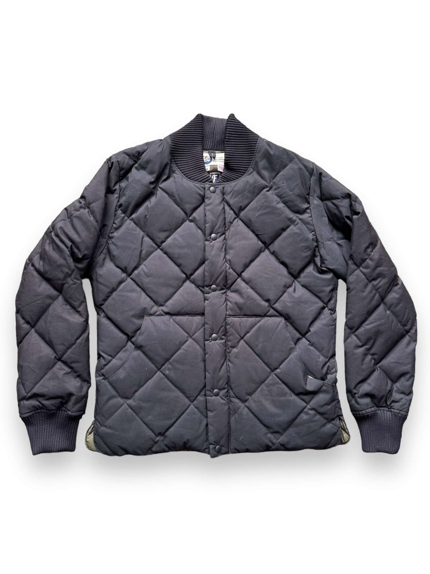 front of Crescent Down Works Freeman Seattle Quilted Down Jacket SZ L