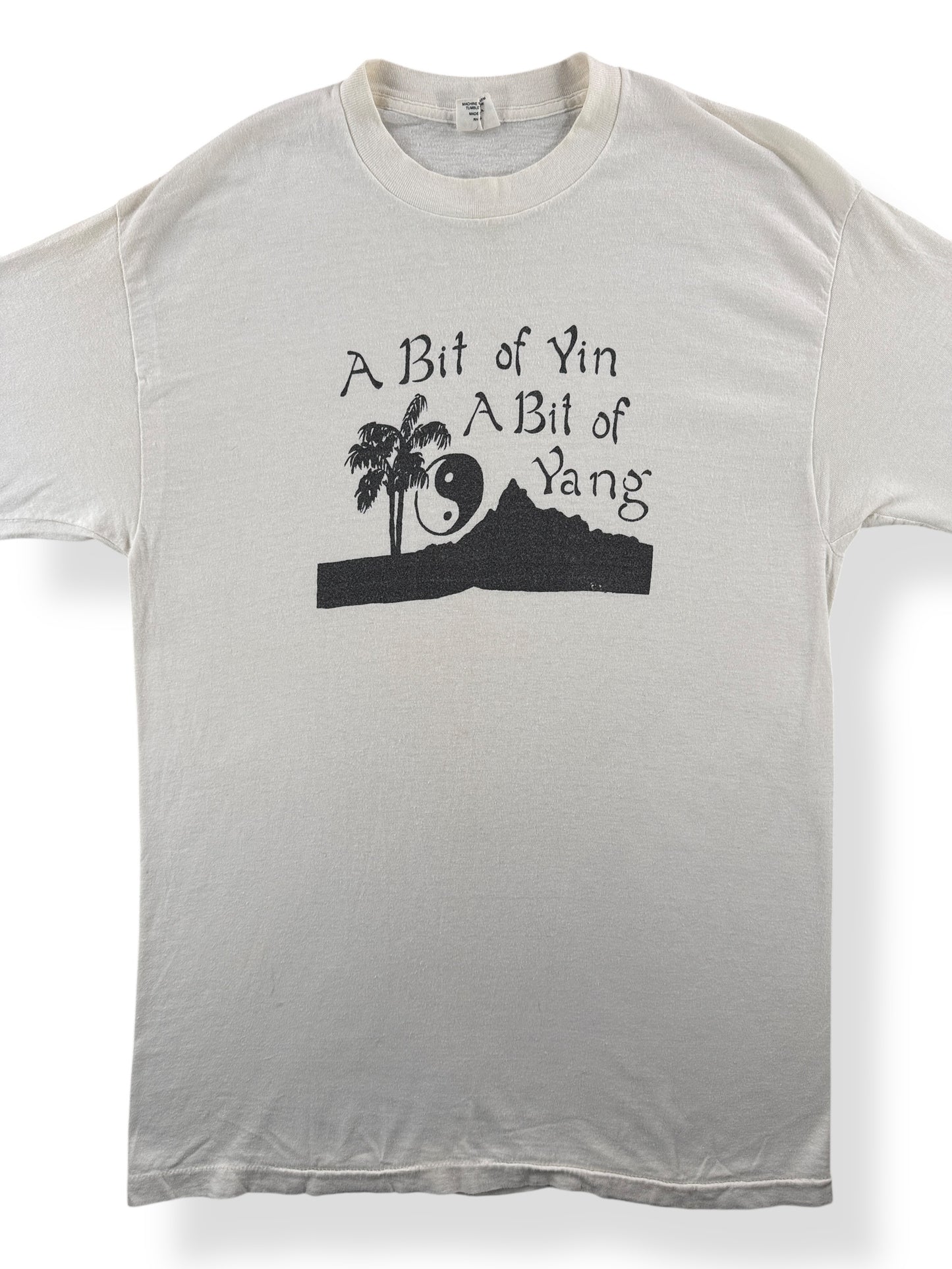 Front Close Up of A Bit of Yin A Bit of Yang Tee SZ M