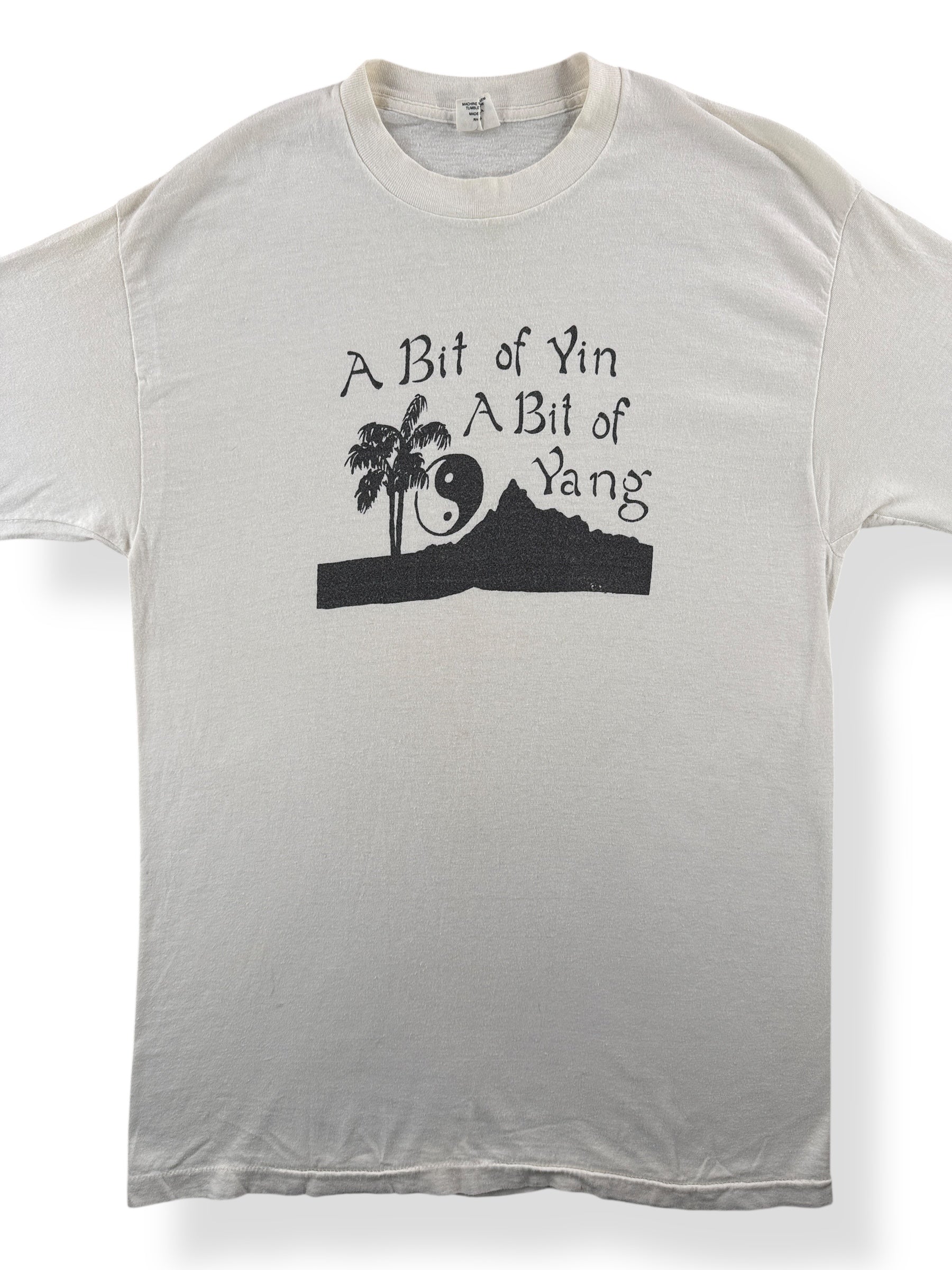 Front Close Up of A Bit of Yin A Bit of Yang Tee SZ M