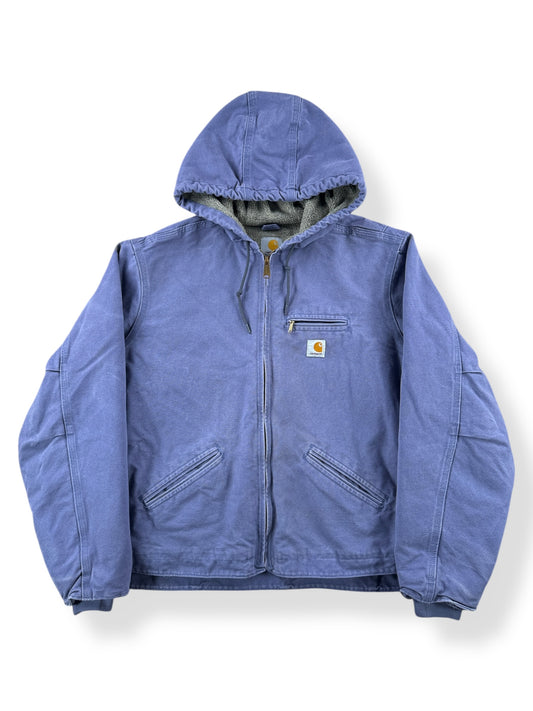 Front of Carhartt Women's Blue Dusk Jacket SZ XXL