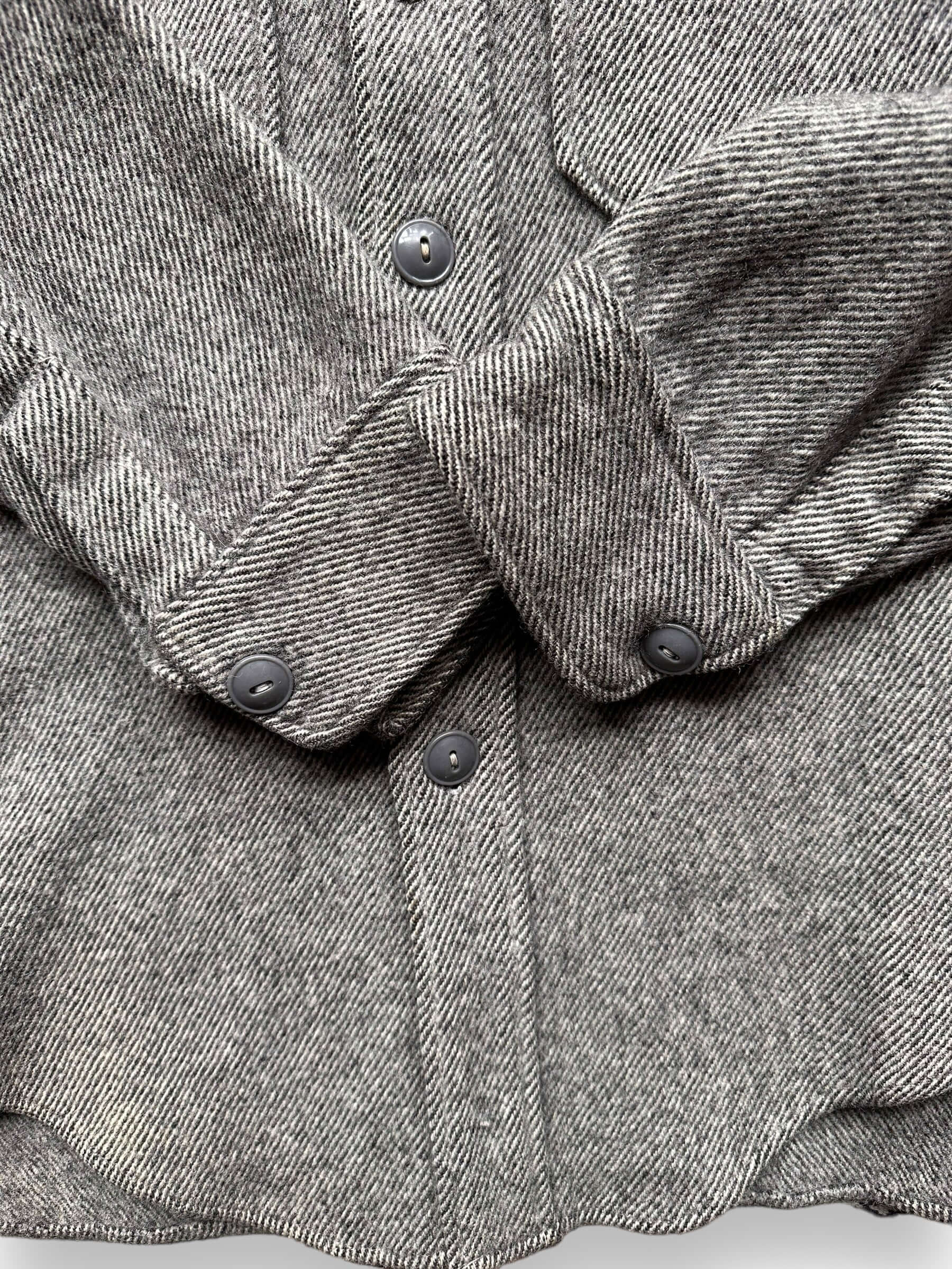 Cuff View of Vintage Woolrich Shirt Jacket SZ M | Vintage Workwear Seattle