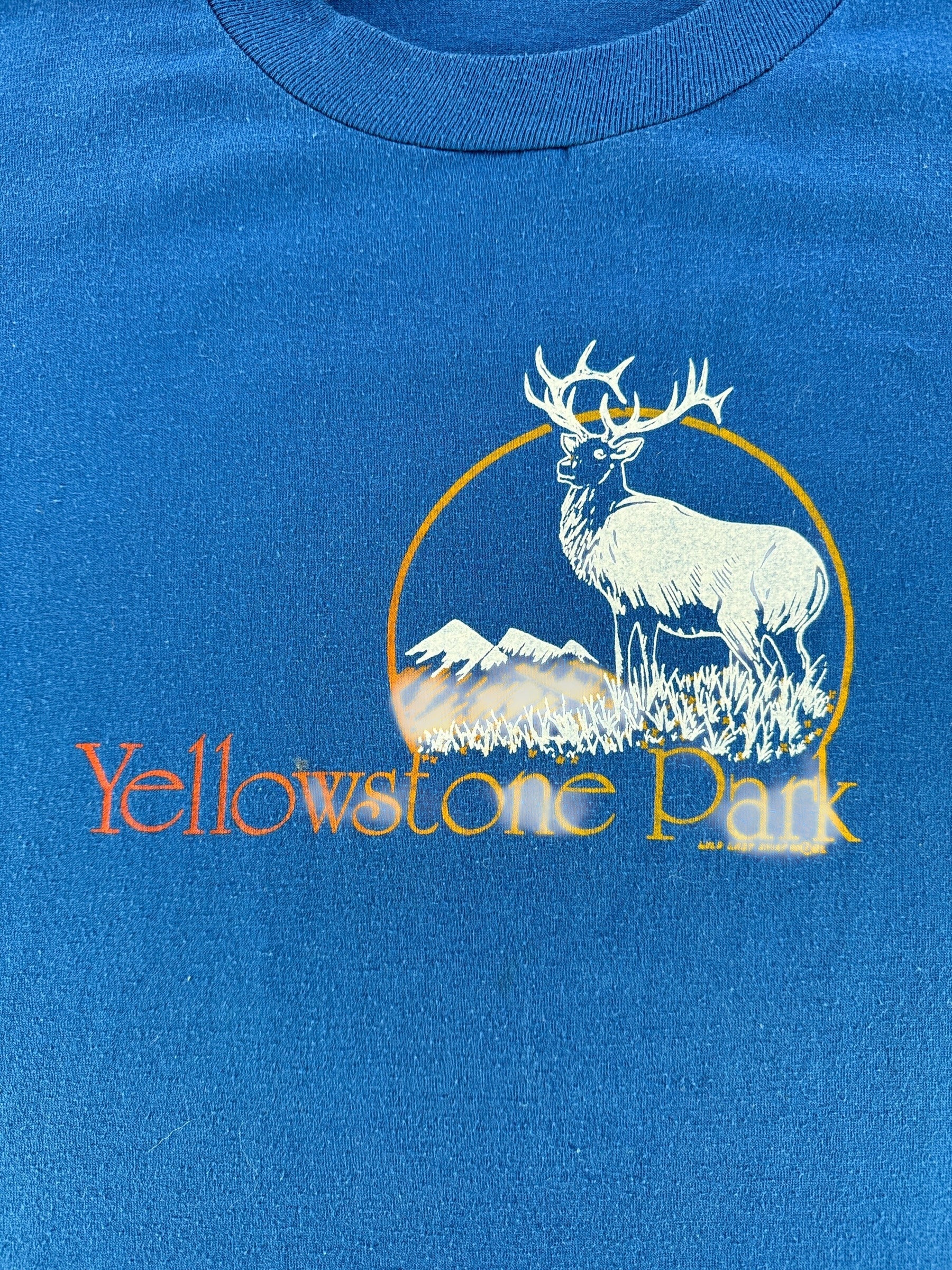 Front Graphic of Vintage Yellowstone Tee SZ M