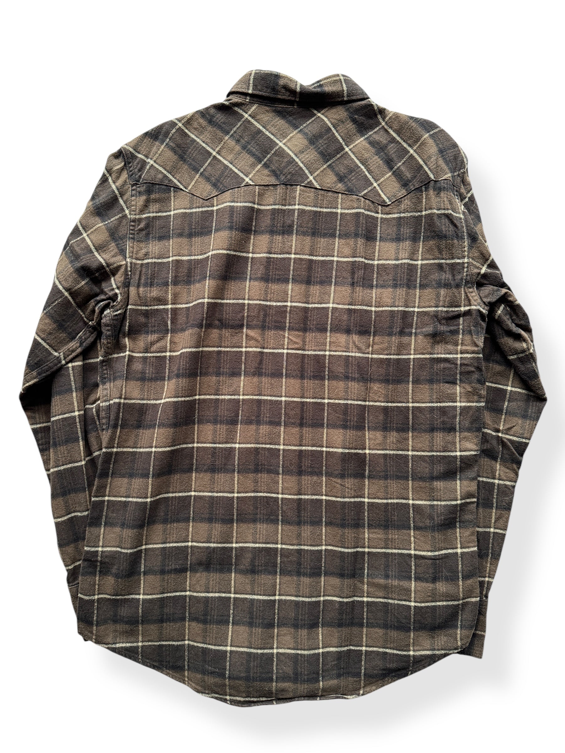 Back of Filson Western Trim Cotton Flannel SZ S