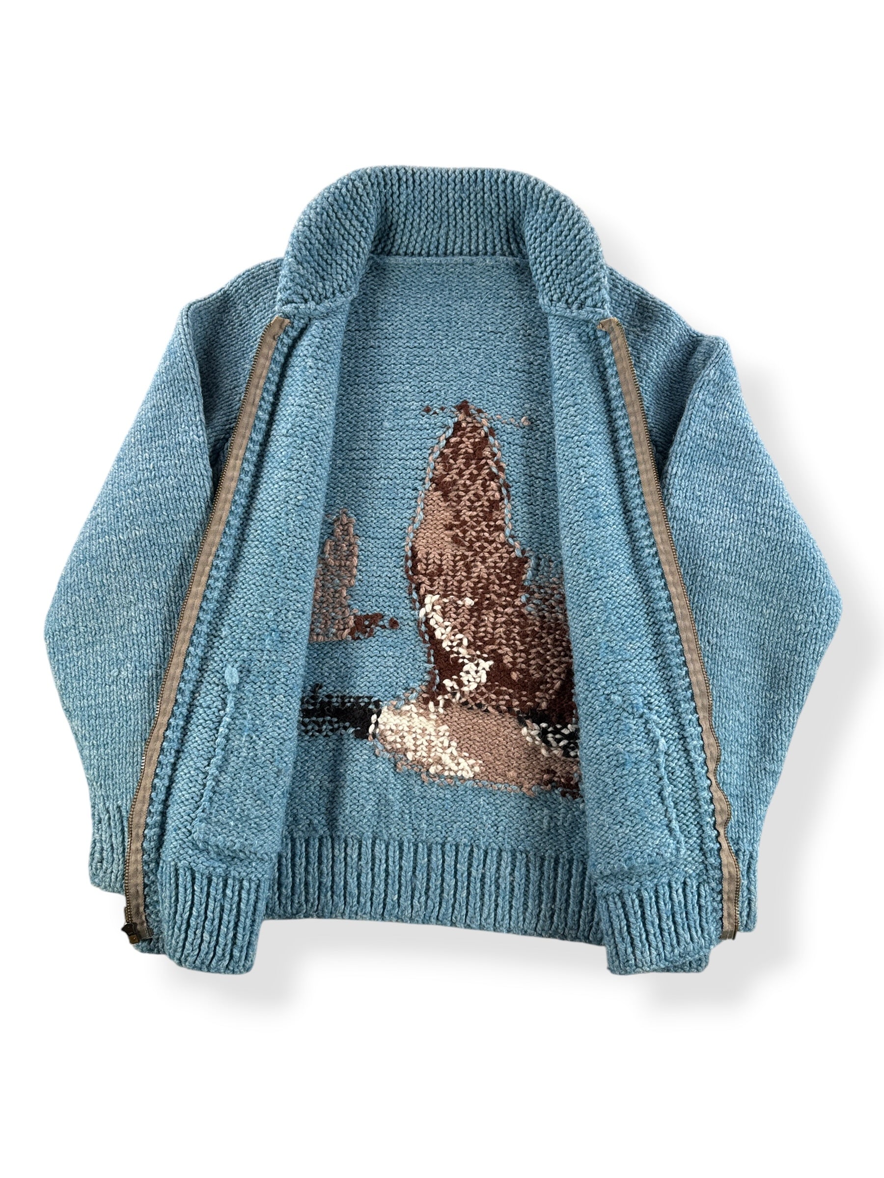 Inside of Vintage Canadian Goose Cowichan Style Sweater SZ M