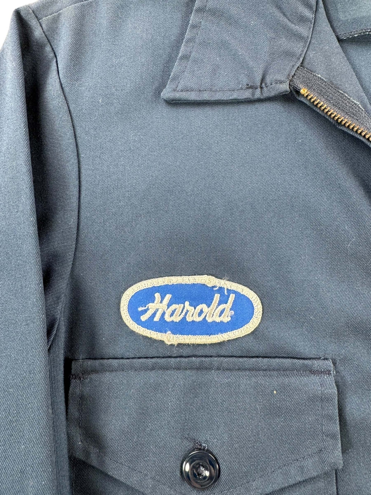 Patch on Vintage Mega Market Patched Gas Station Jacket SZ 40
