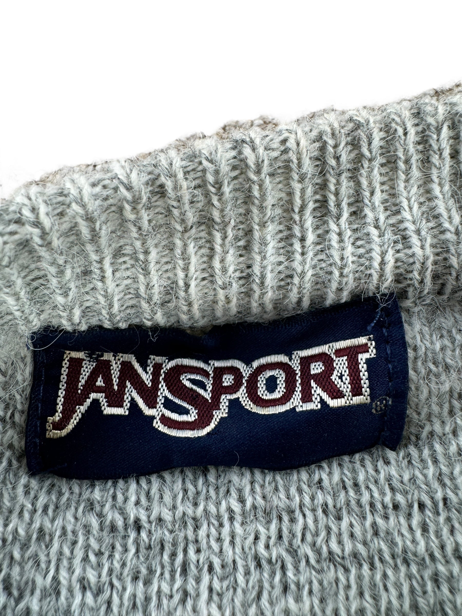 Tag on Vintage 80s Jansport Mountain Sweater SZ M