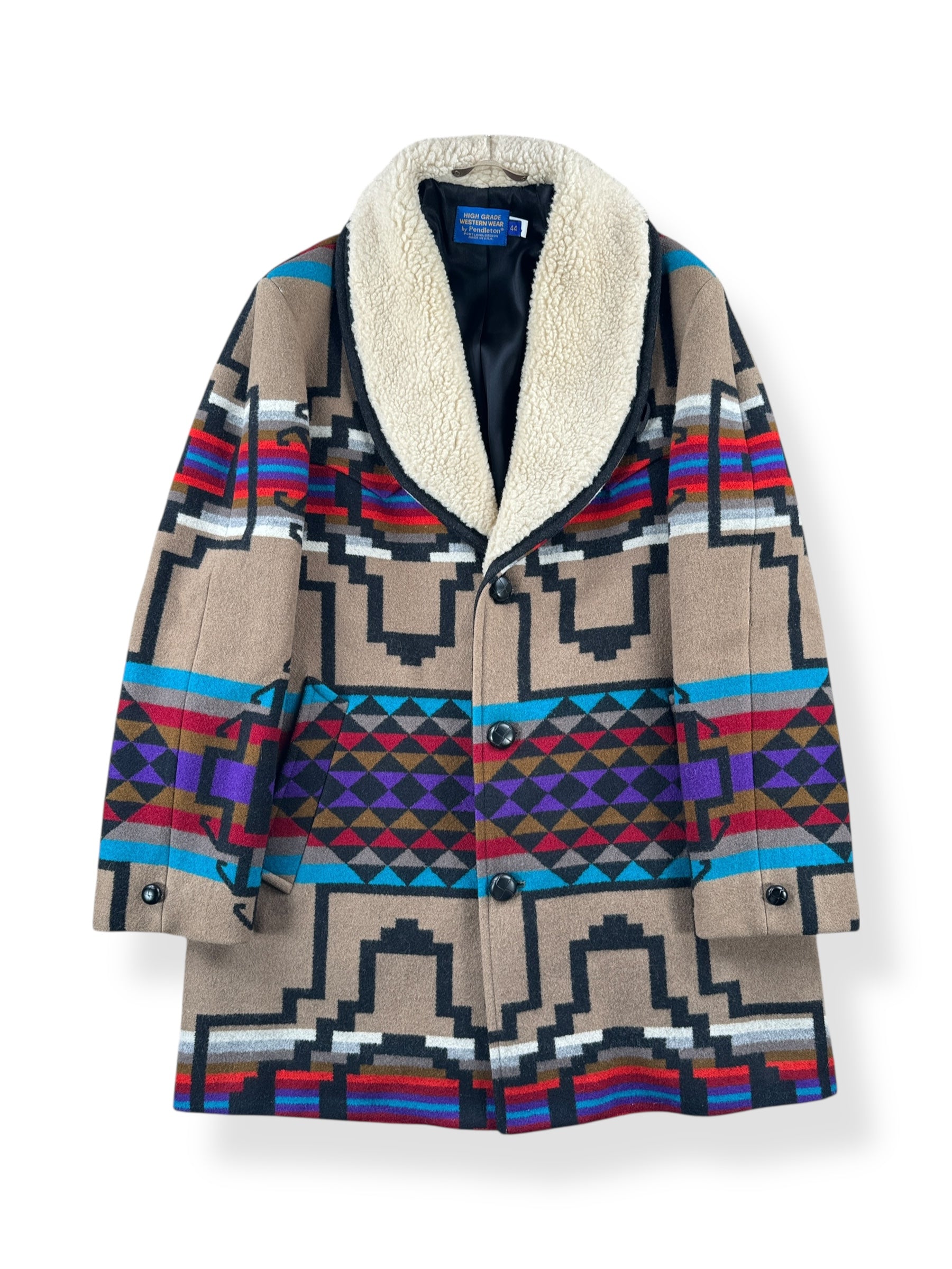 Front of Vintage Pendleton Western Wear Rancher Jacket SZ 44