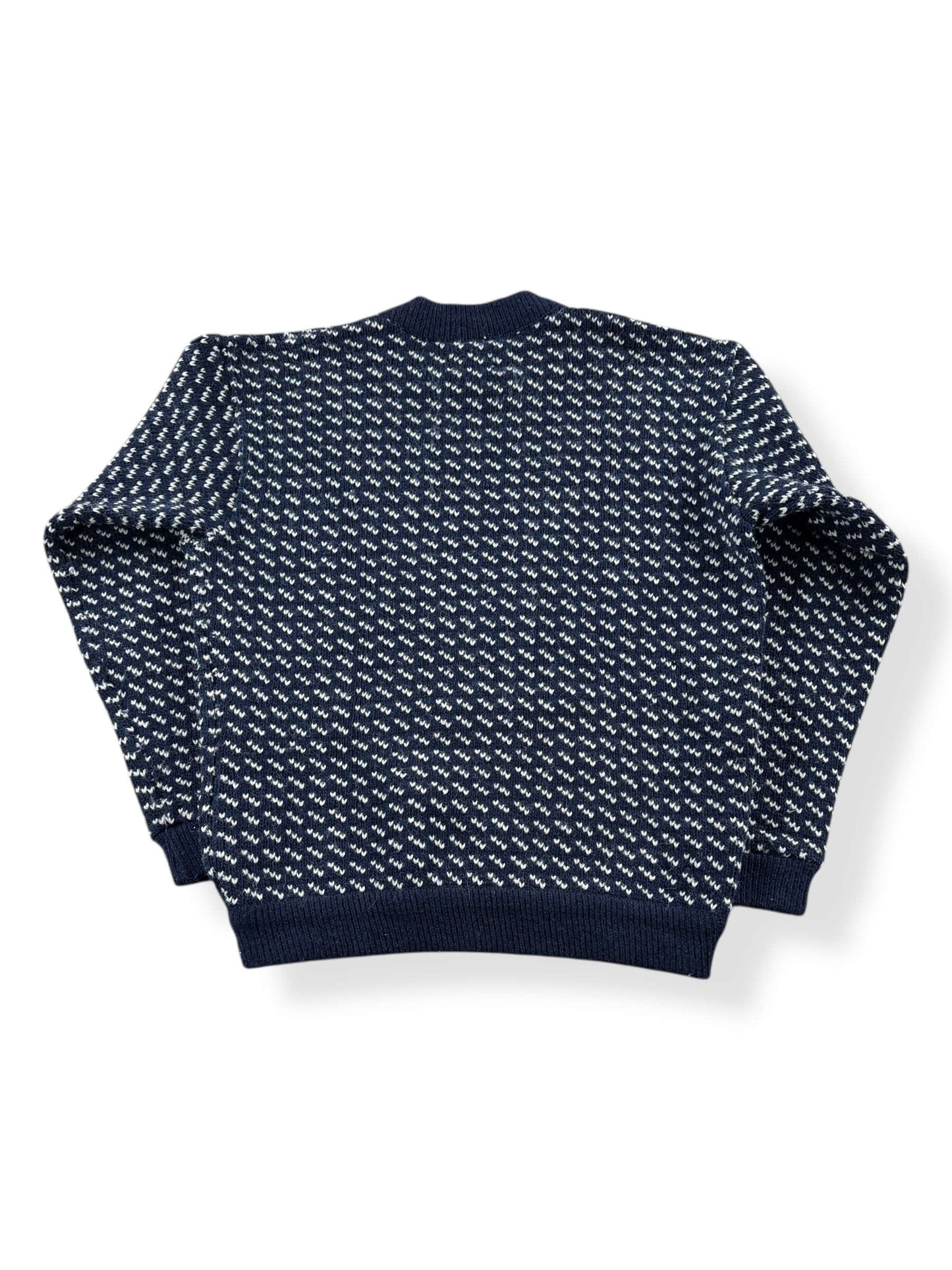 Rear View of Vintage L.L. Bean Norwegian Birdseye Sweater SZ M