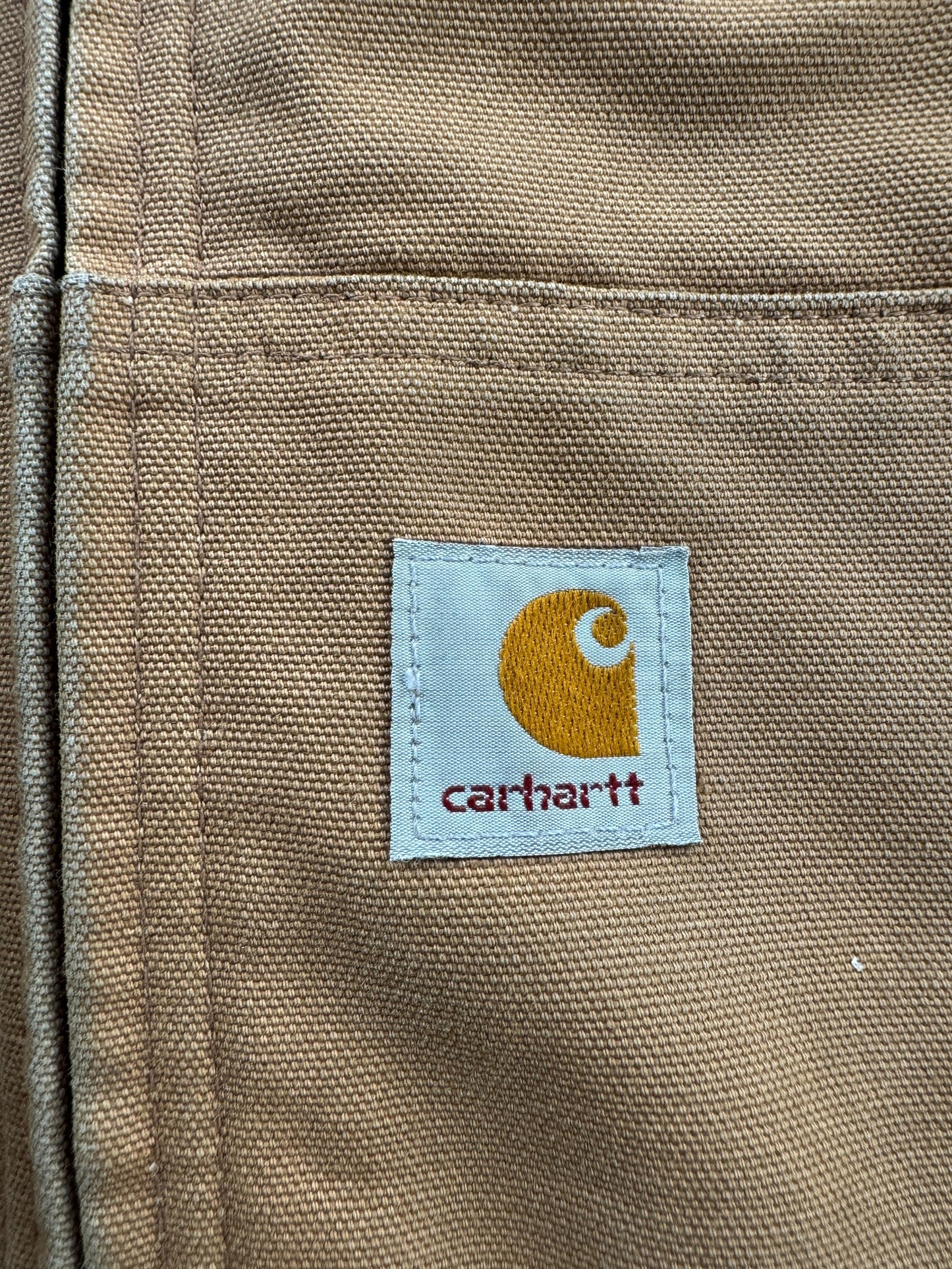 Label on Vintage Carhartt Hooded Jacket SZ L