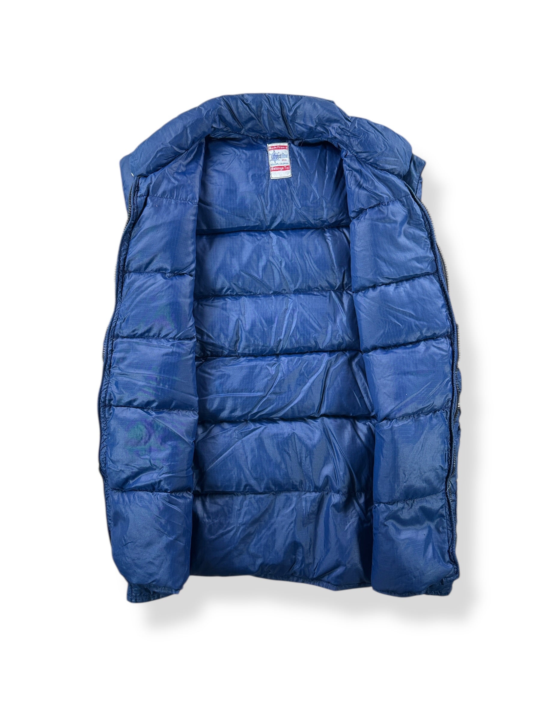 Inside of Vintage Frostline Down Vest SZ M