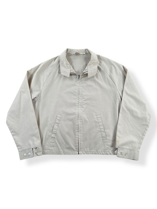 Front of Vintage Sir Jac Beige Windbreaker Jacket SZ L