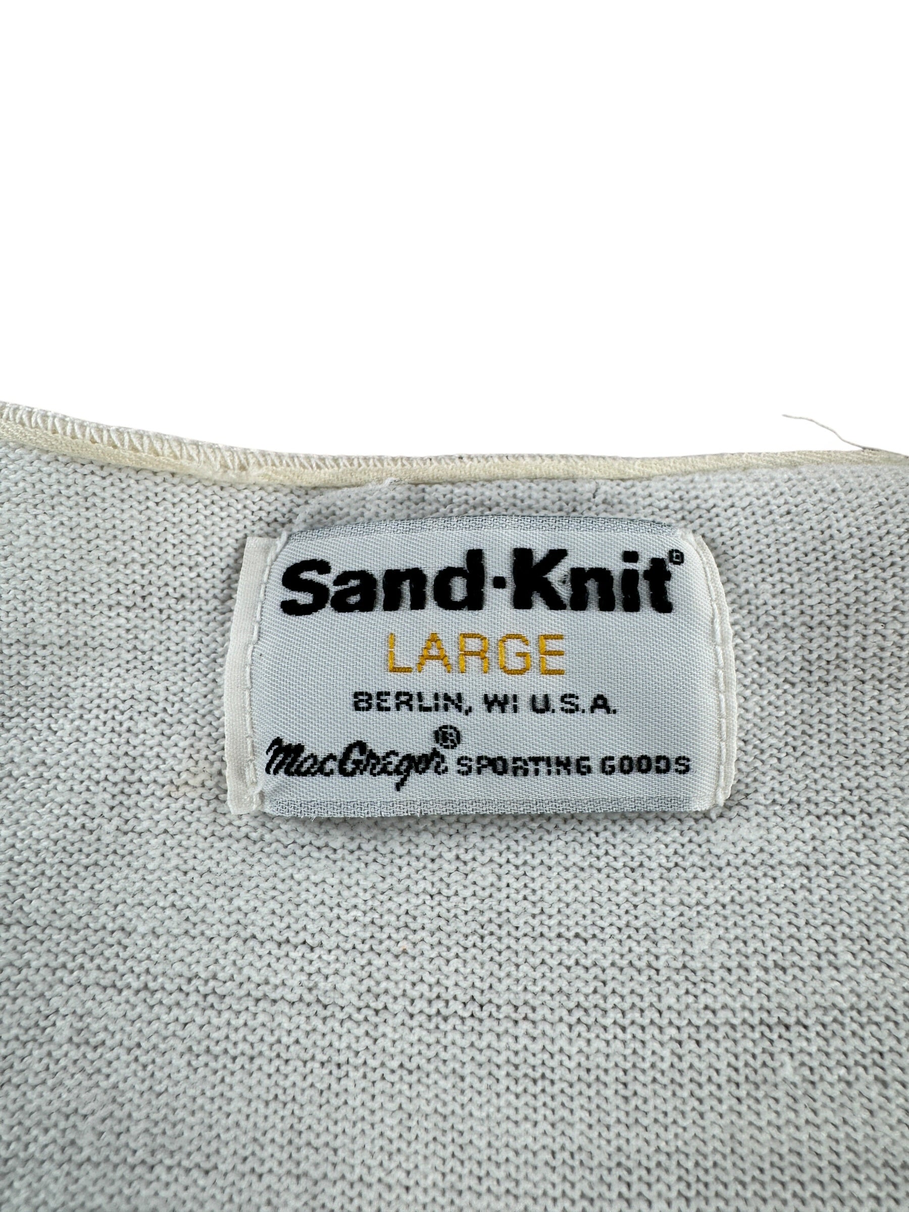 Tag on Vintage Stenciled Henley SZ L (Fits M)