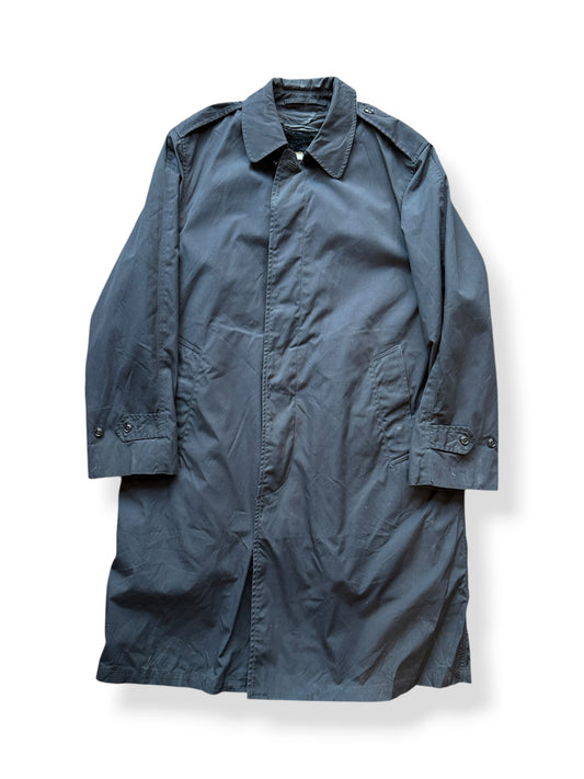 Front of Vintage 80s Era Military Trench Coat W/ Liner SZ 40R