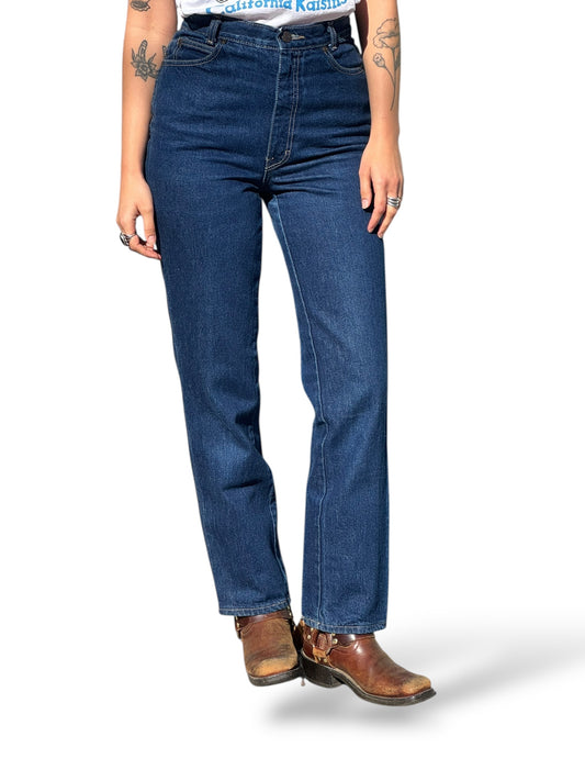 Front on Body of Vintage USA Made Calvin Klein Jeans W28